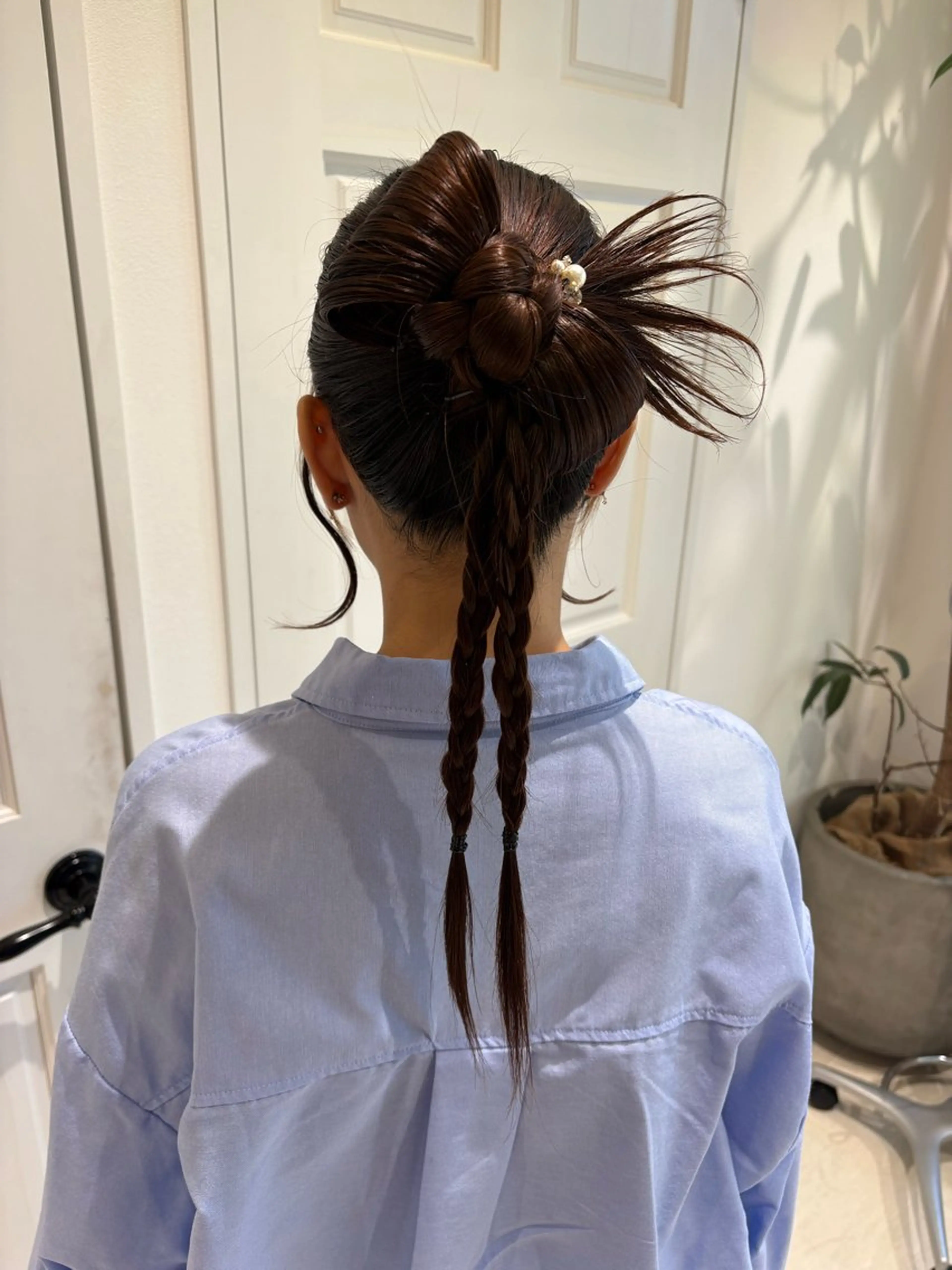 ロング ヘアアレンジ Wカラーヘアアレンジ さあやのヘアスタイル