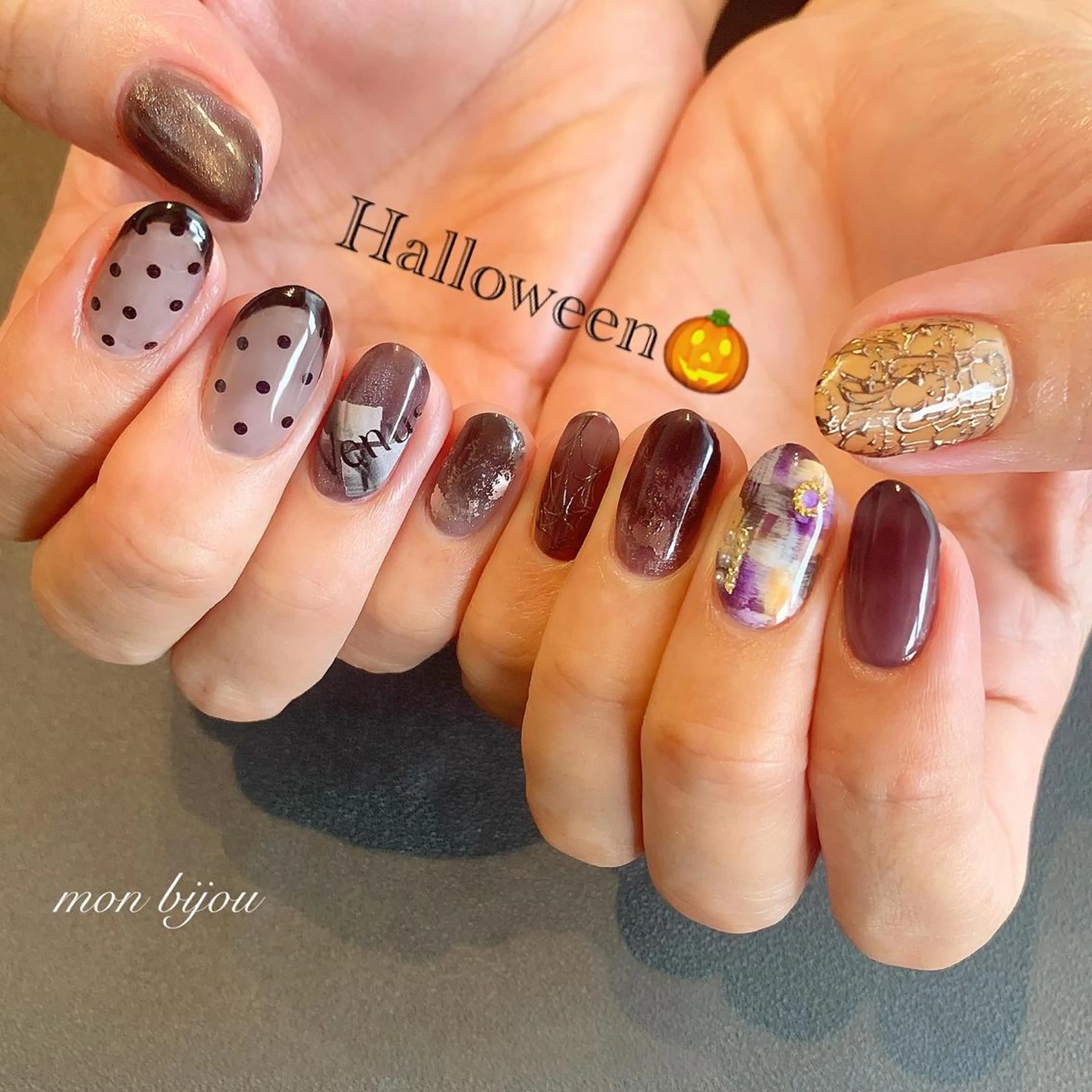 ネイル ハンドネイル ハンドケア mon bijou 坪井のネイルデザイン