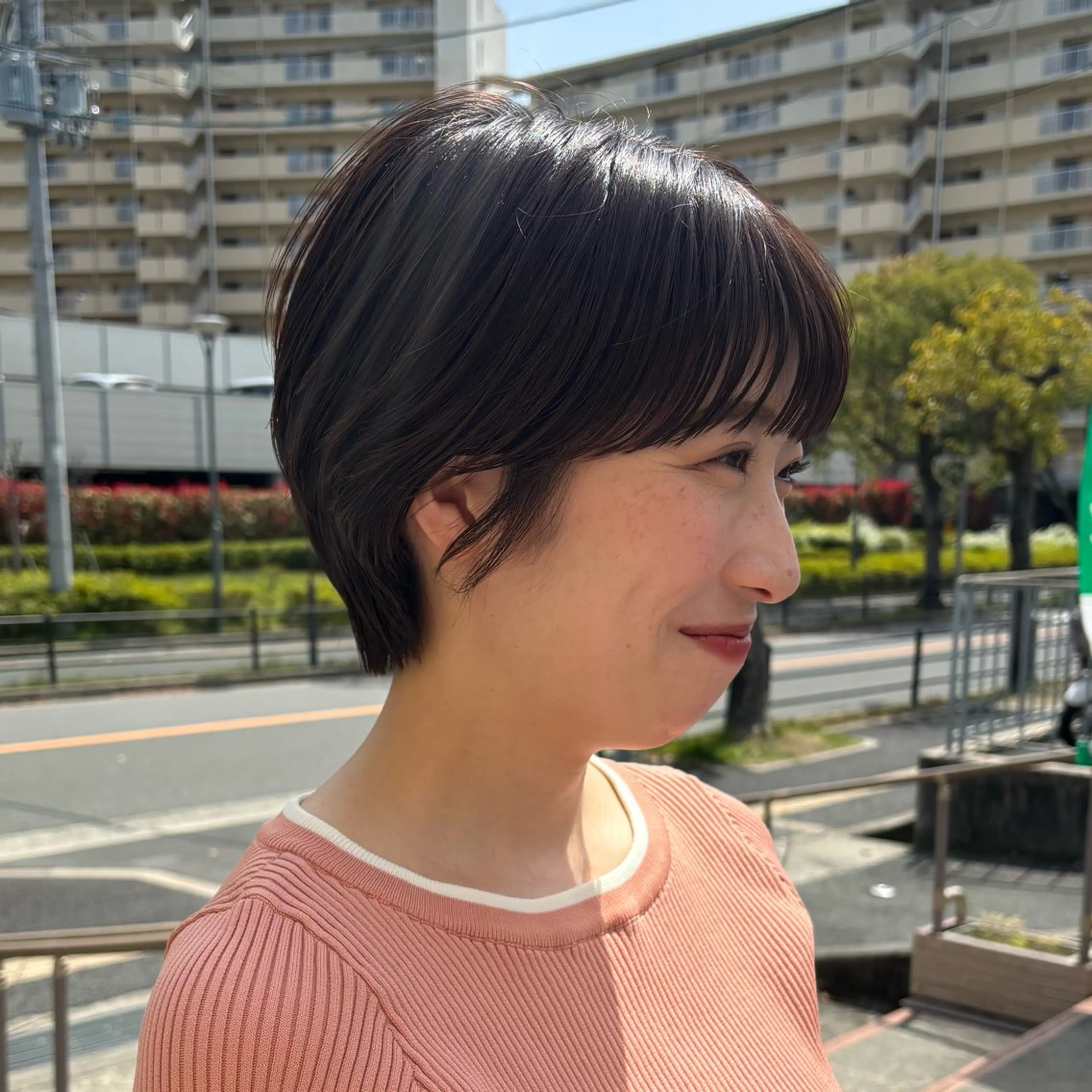 ショート 髪質改善 小顔カット トリートメント カット ヘアカラー トリートメント やまぐち もえかのヘアスタイル