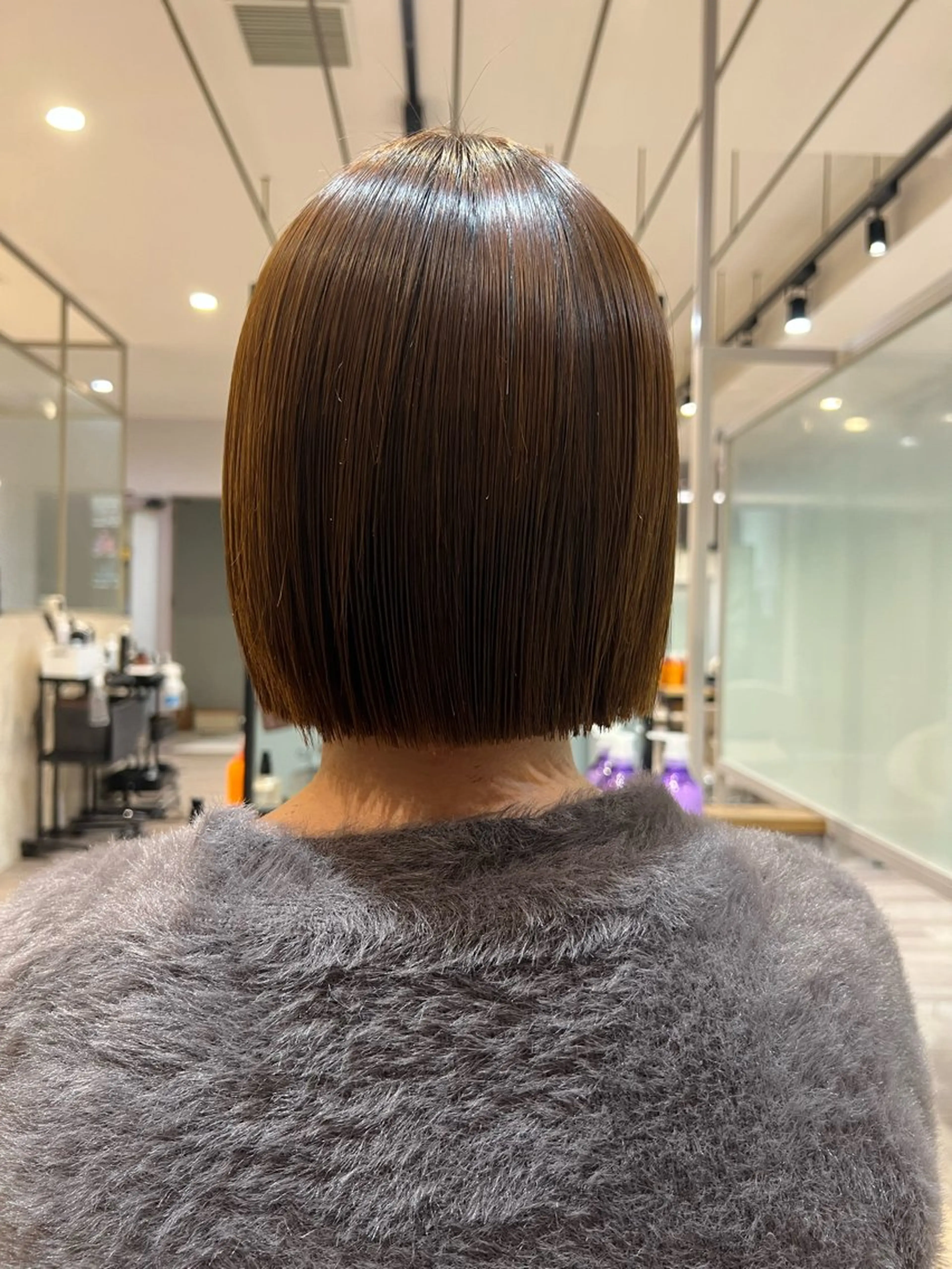 ミディアム HAIR＆MAKE EARTH  戸塚店所属・透明感デザインカラー /髙橋/白髪ぼかし可のヘアスタイル