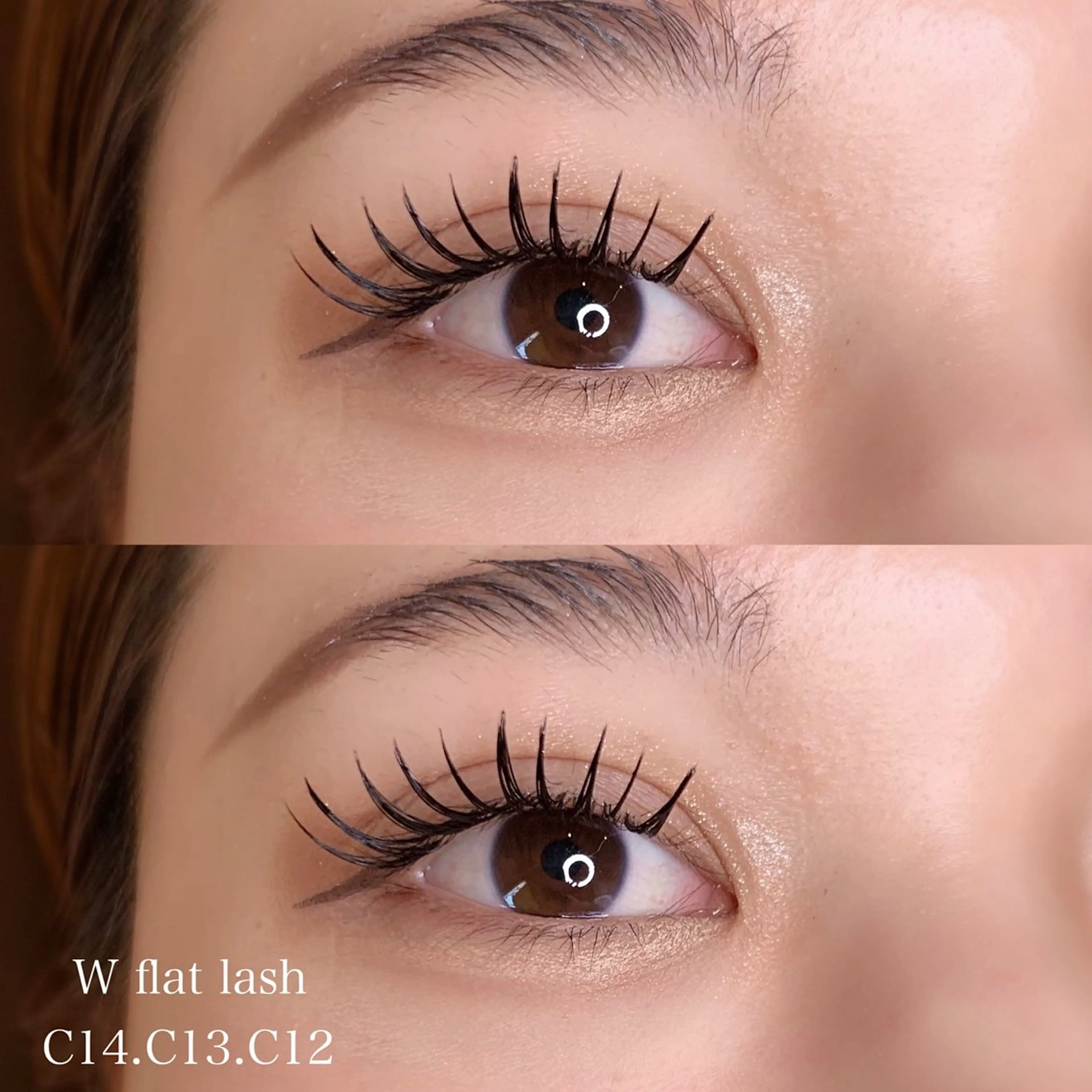 マツエク・マツパ フラットラッシュ 目尻長め マツエク 藤田 あゆみのマツエク・マツパデザイン