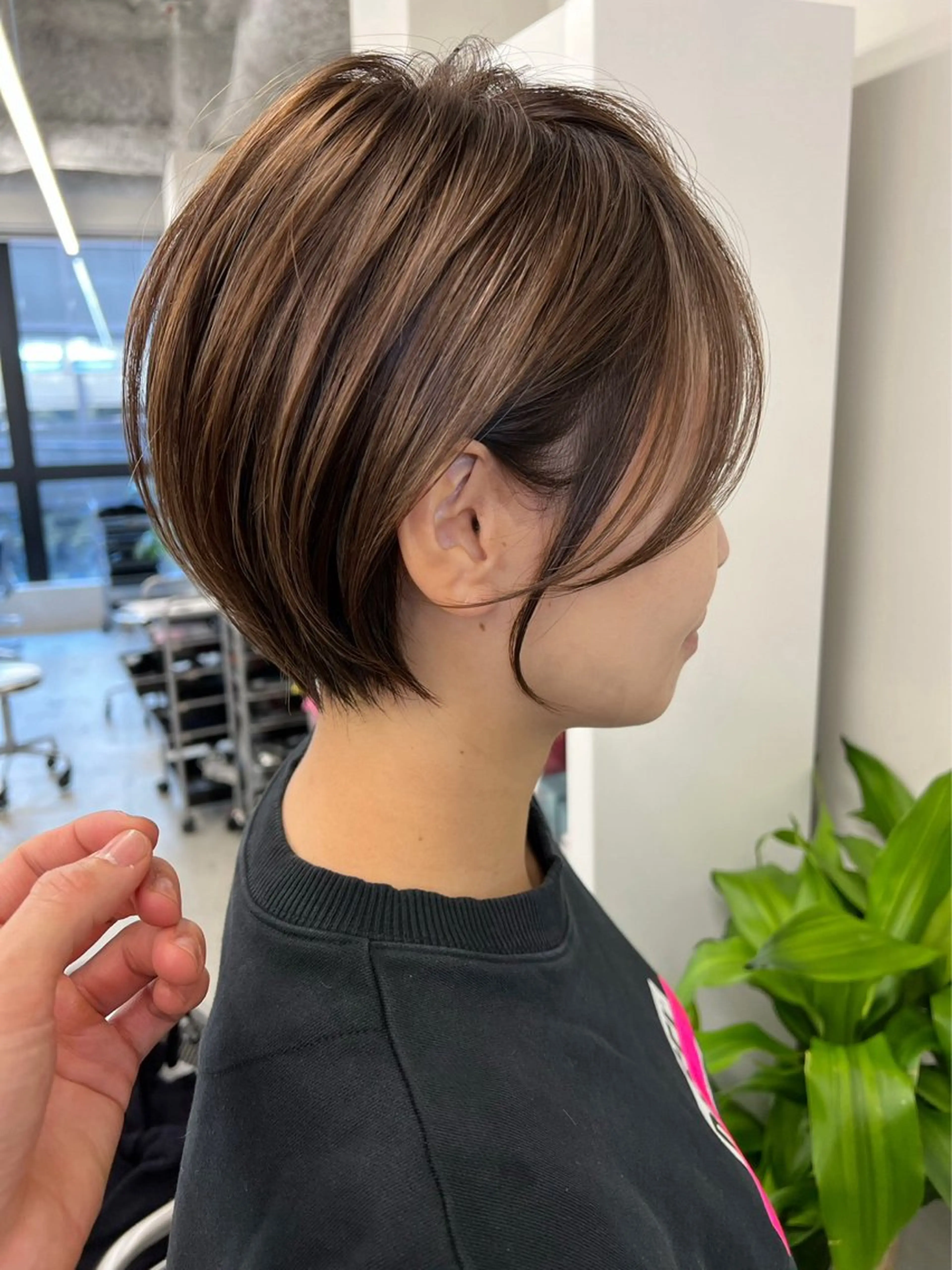 ショート カラー カット ヘアカラー ハイライトNo.1☆ ゆうのヘアスタイル