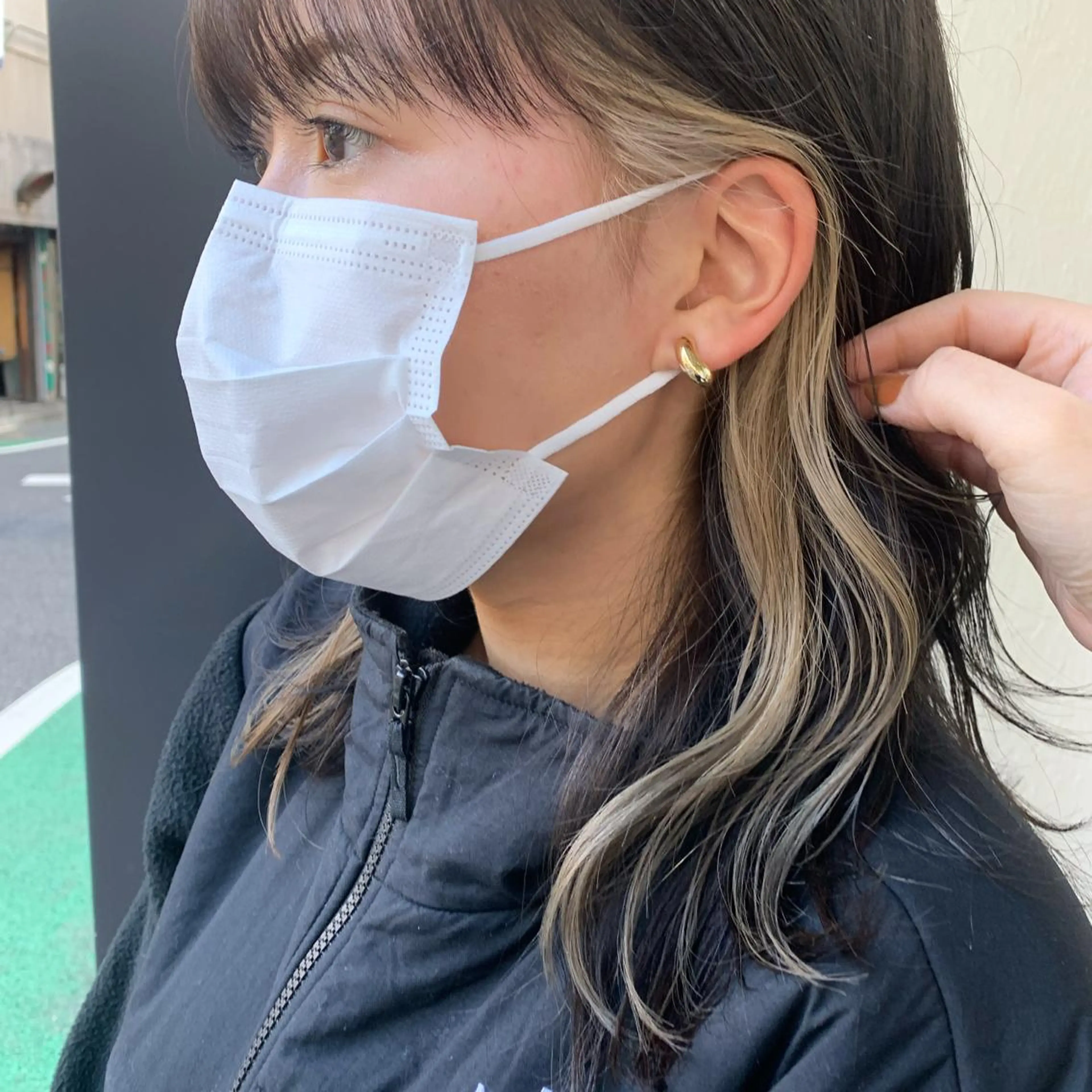 ミディアム カット ヘアカラー トリートメント 東のりか/ハイトーン ブリーチカラー/ボブのヘアスタイル