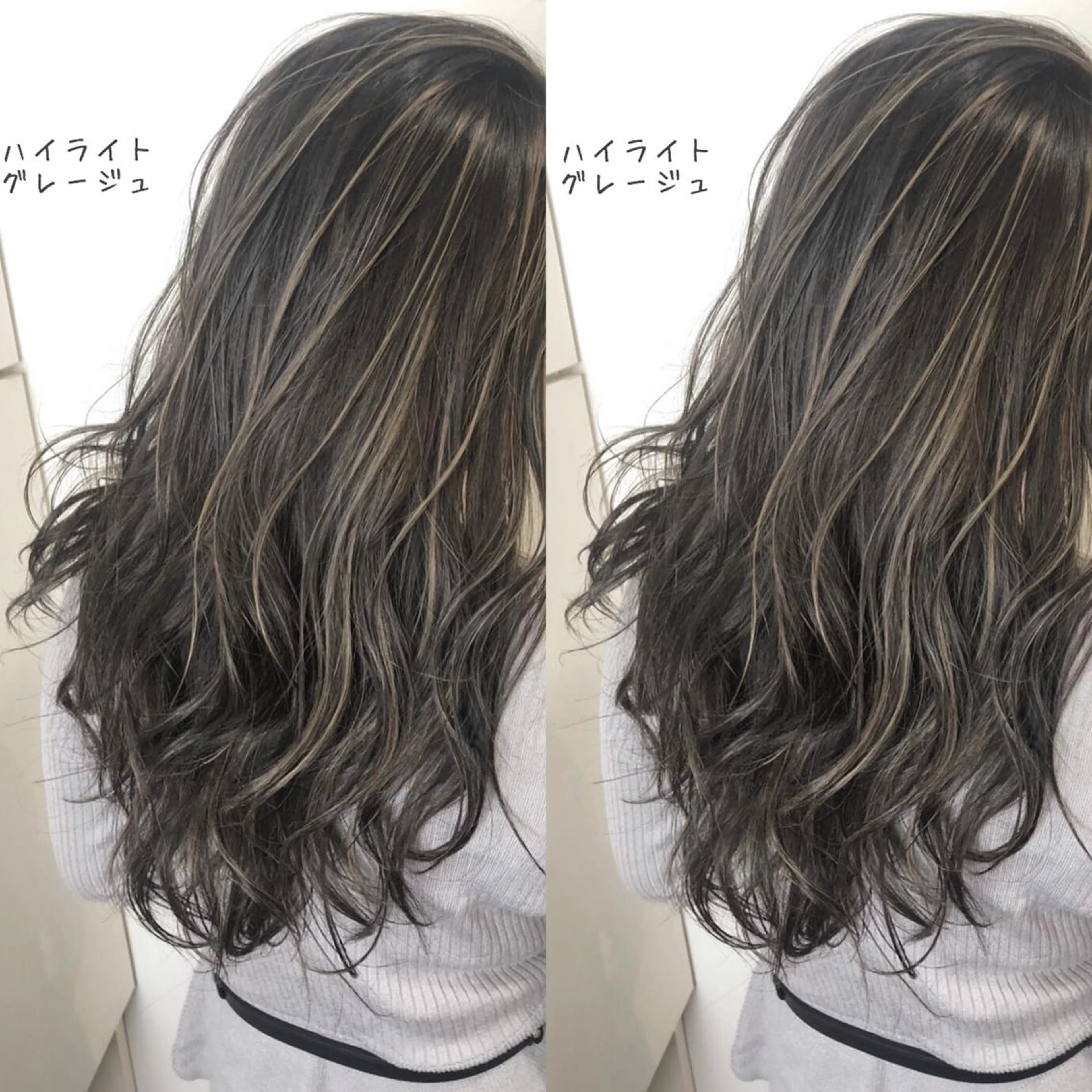 ミディアム カラー ブリーチ ハイライトカラー ハイライト あさだ しゅうたろうのヘアスタイル