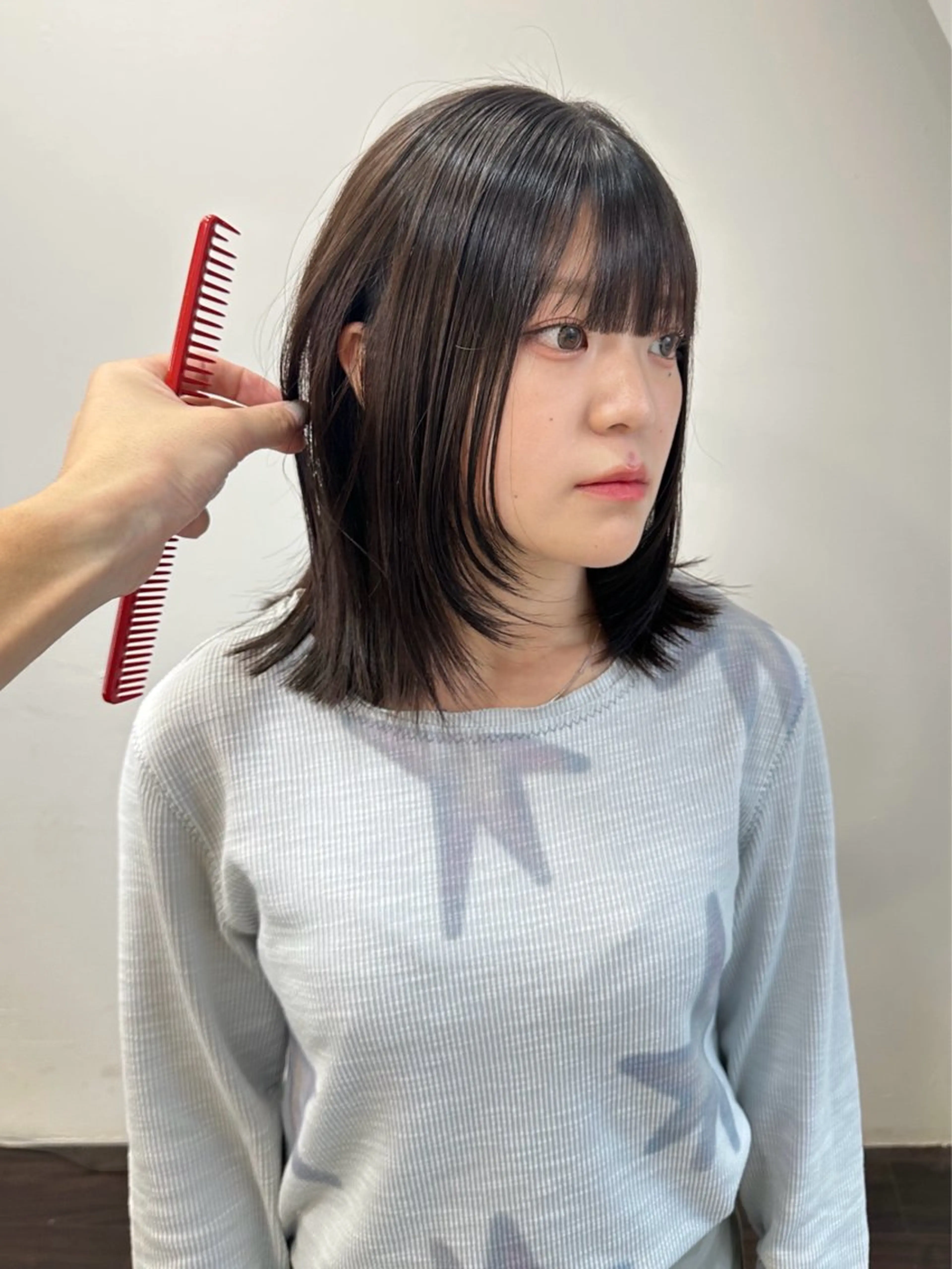 ショート カラー カット 縮毛矯正×ボブ 【圧倒的朝楽ボブ】のヘアスタイル