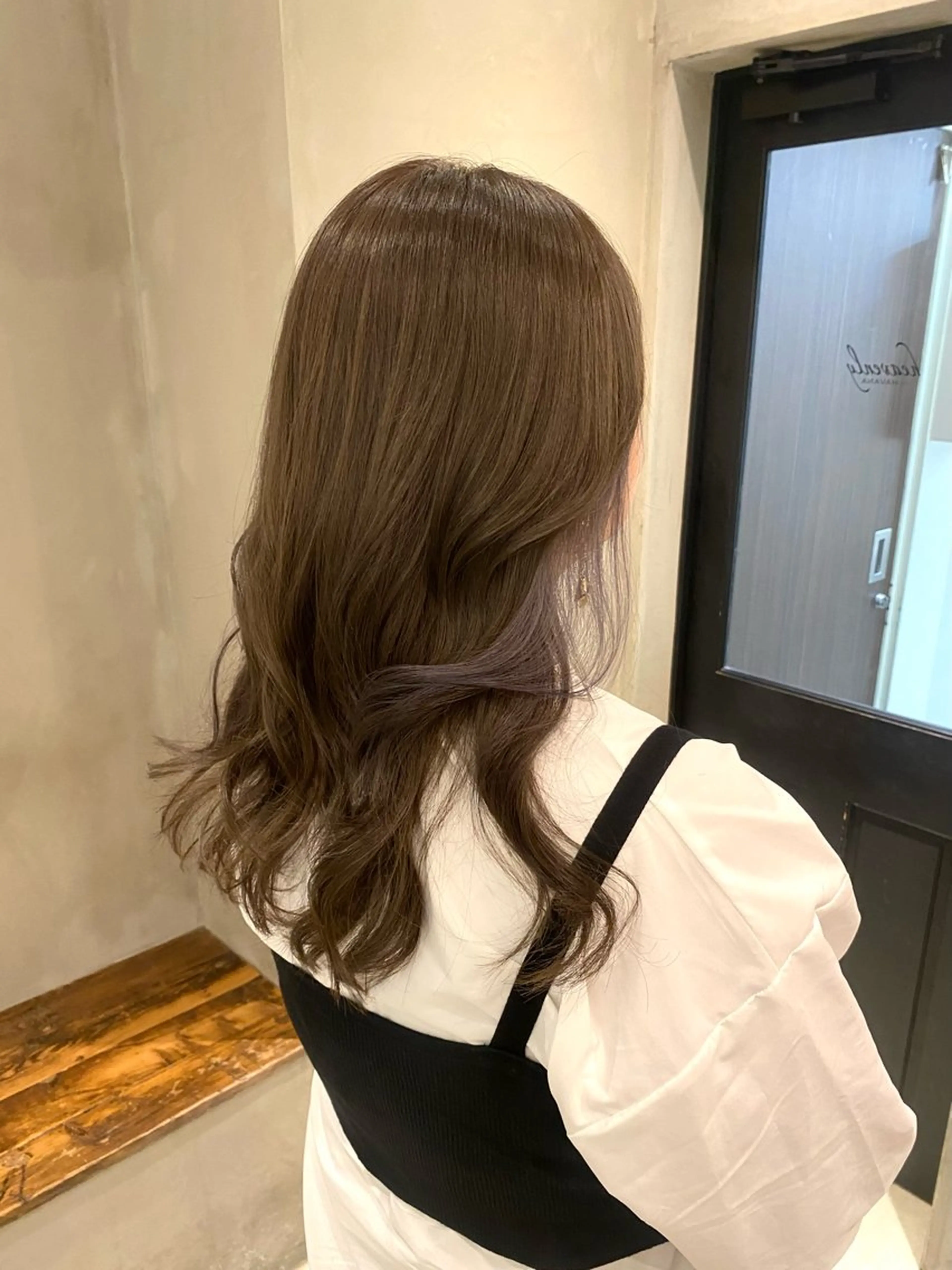 セミロング ヘアカラー トリートメント 顔周りcut・ご相談 ＝新宿しずく🇰🇷のヘアスタイル