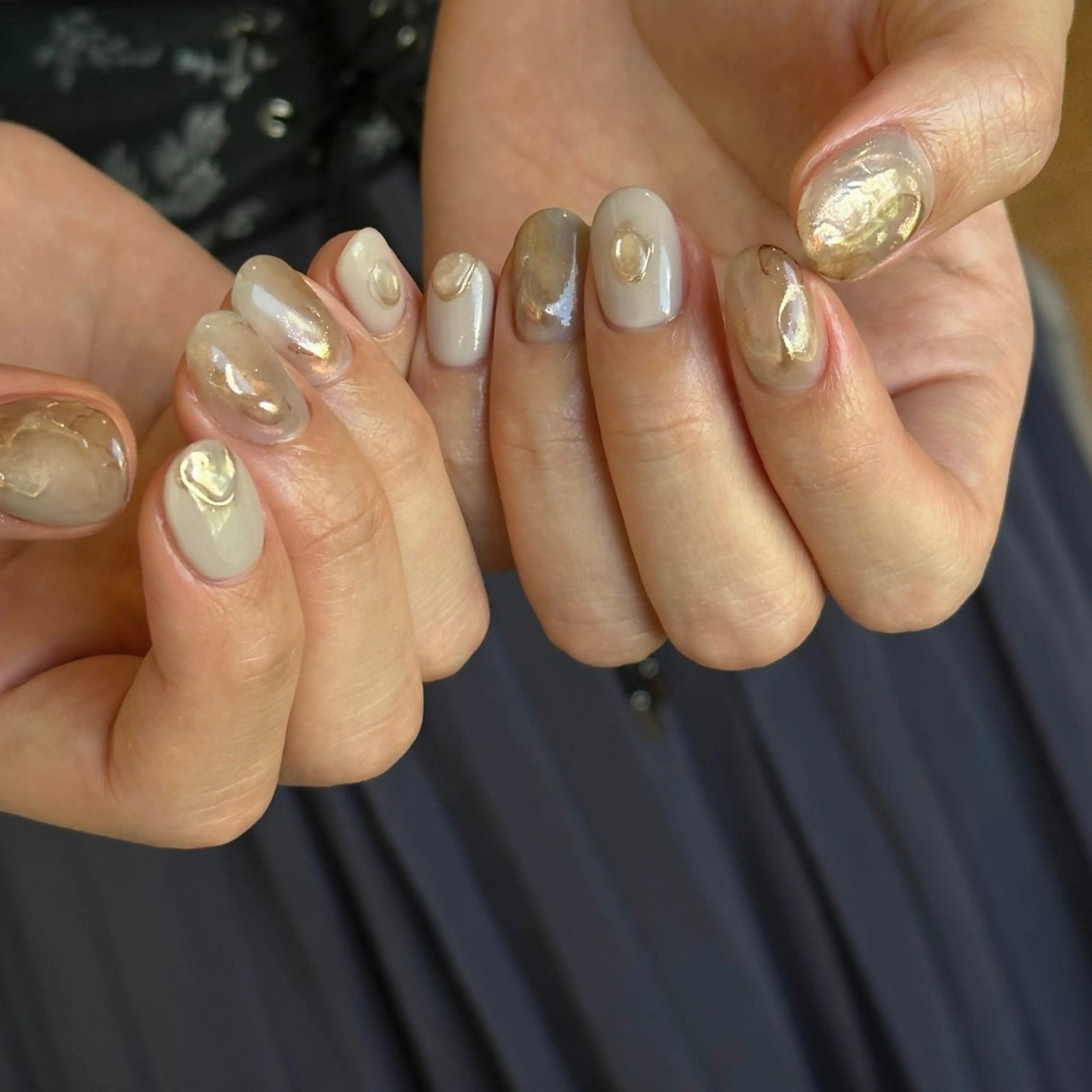 ショート カラー パーマ ヘアアレンジ メンズ キッズ ネイル マツエク・マツパ アイブロウ ハンドネイル ar. harajukuのネイルデザイン