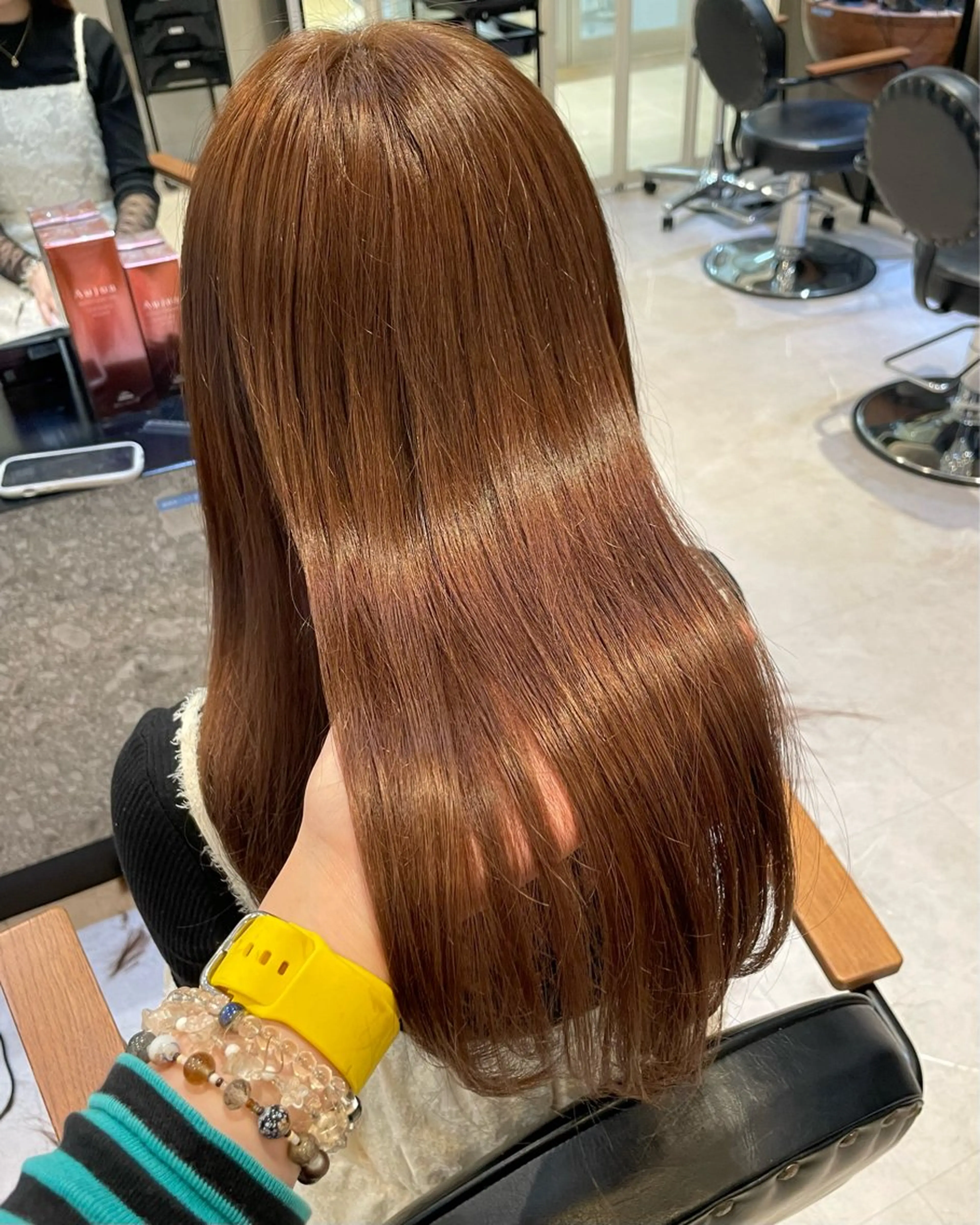 カラー ヘアカラー トリートメント オリーブカラー🫒/ ハッシュカット/みゆのヘアスタイル