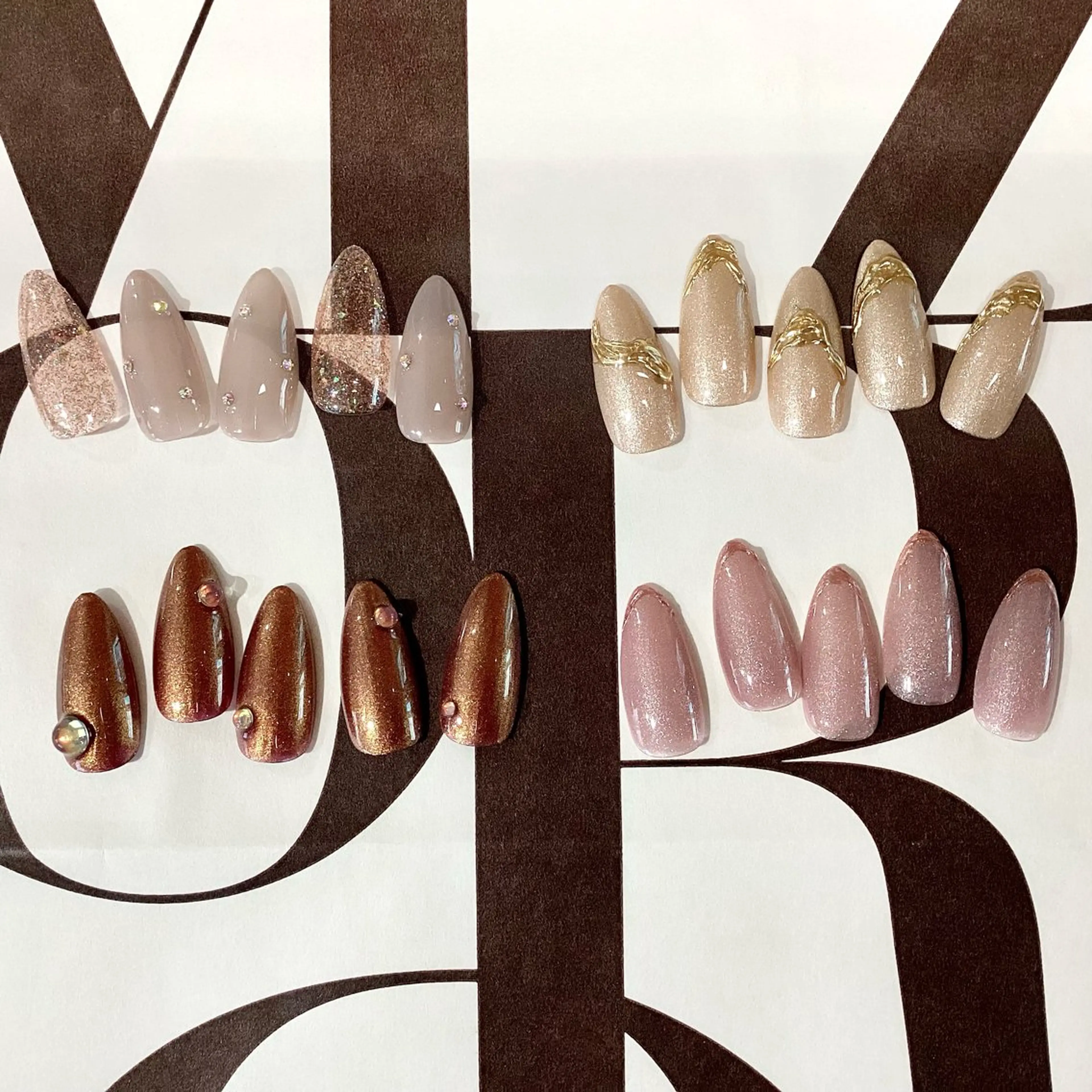 ネイル フラッシュネイル マグネットネイル 浦添 MOON  nailのネイルデザイン