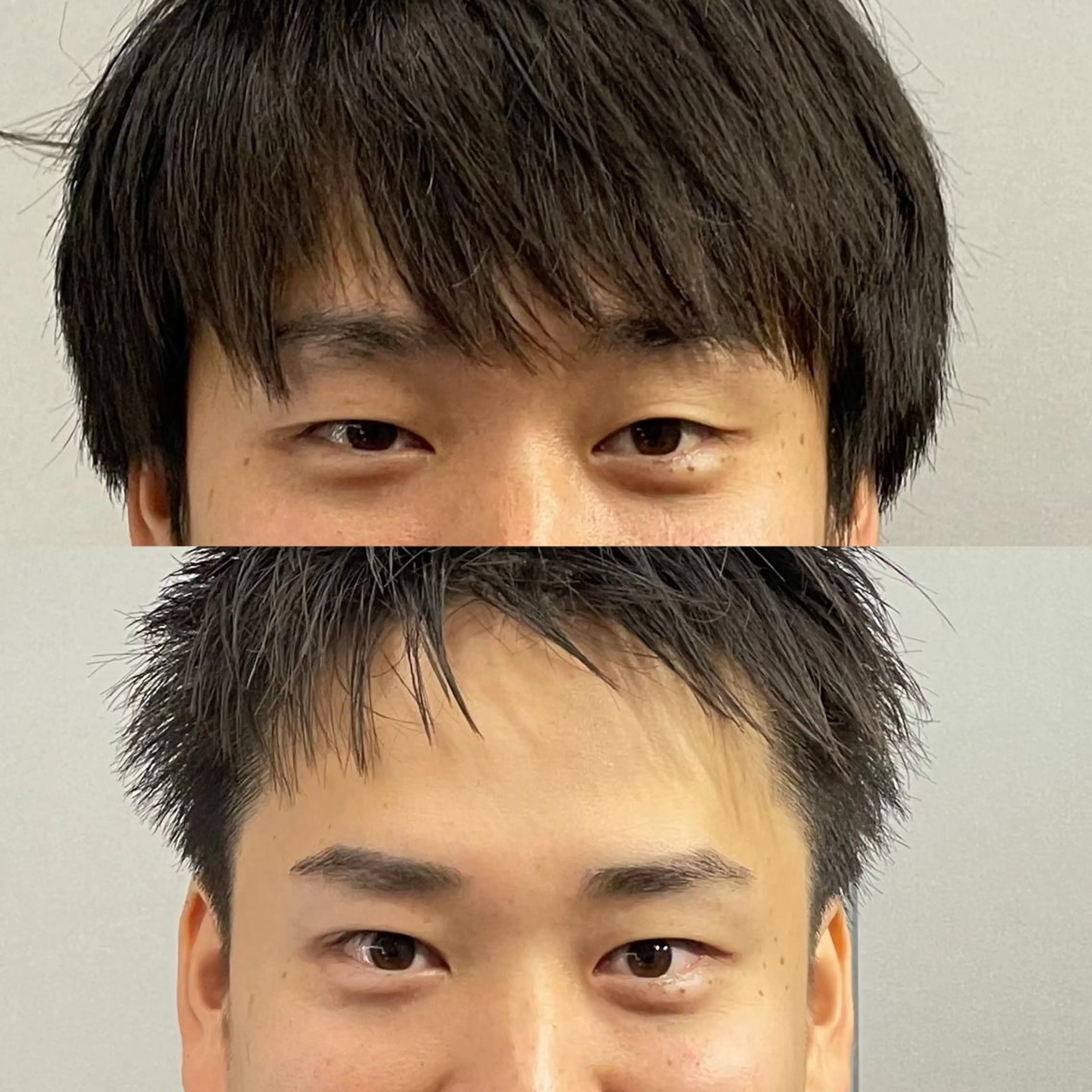 ショート メンズ アイブロウ センターパート フェードカット メンズパーマ スキンフェード メンズアイブロウ ワックス脱毛 眉カット その他(アイブロウ) メンズ眉毛ワックス 青山英憲のヘアスタイル