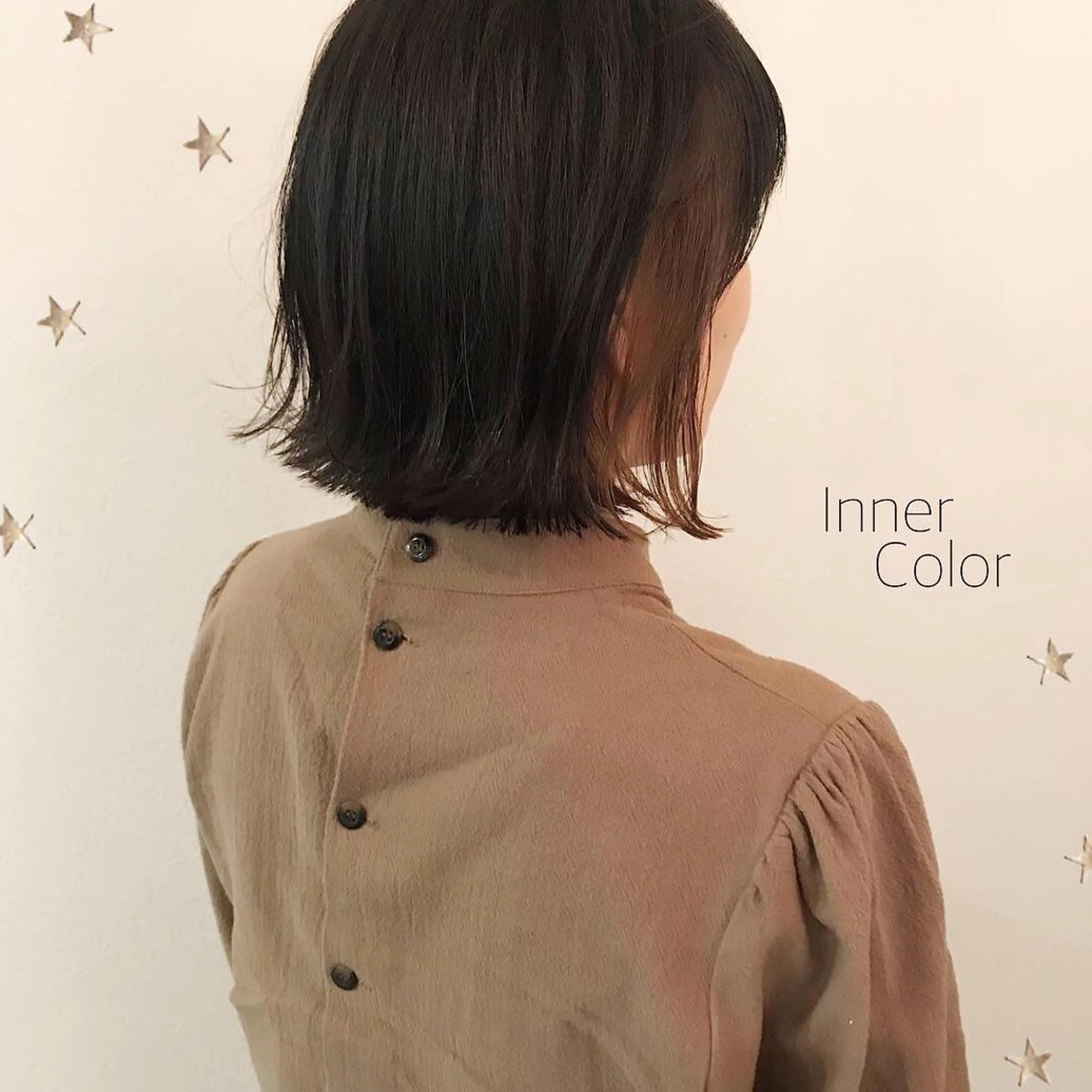 ミディアム カラー 市川 千夏のヘアスタイル