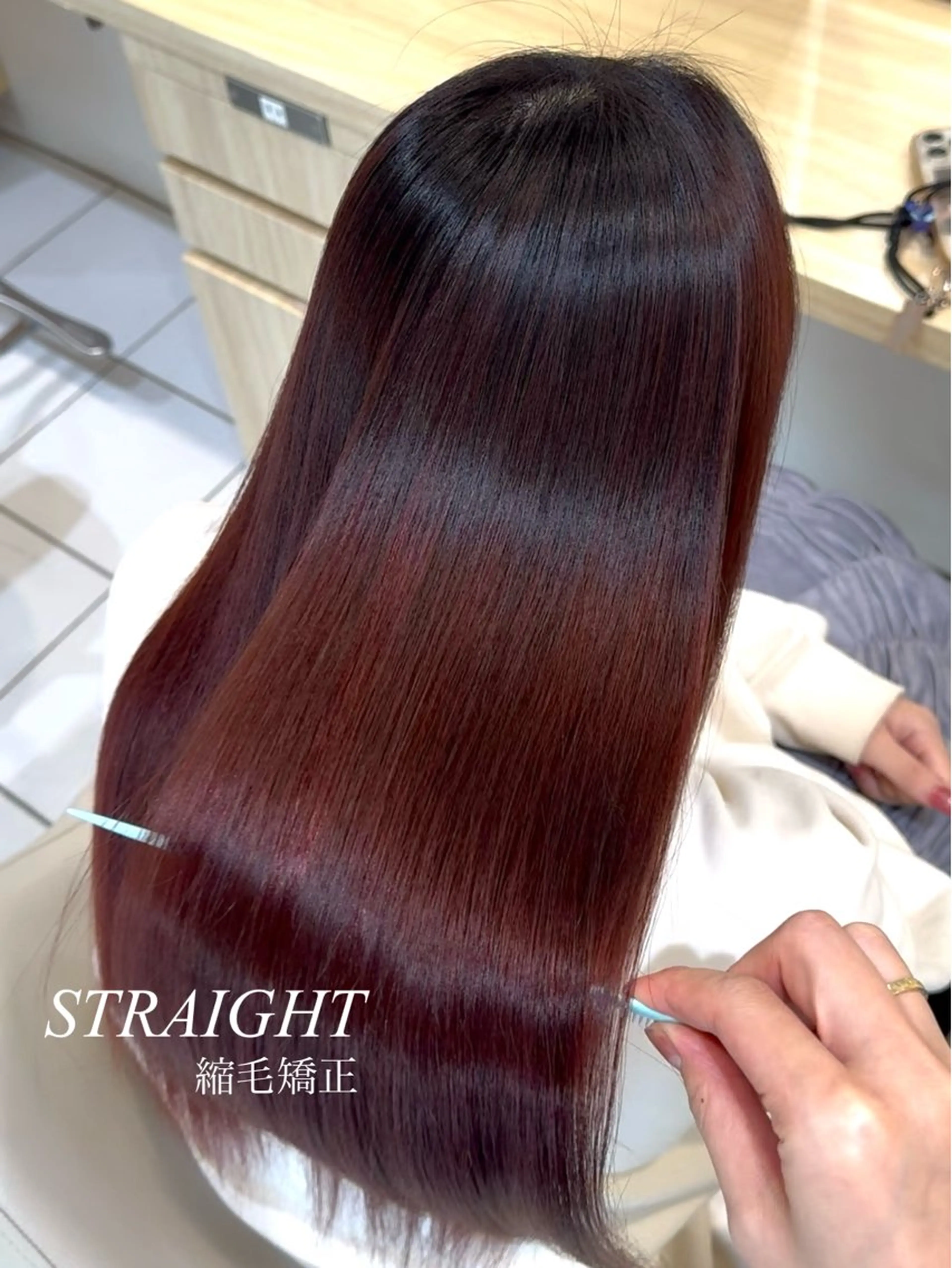 ロング 縮毛矯正/レイヤー カット🎀rikaのヘアスタイル