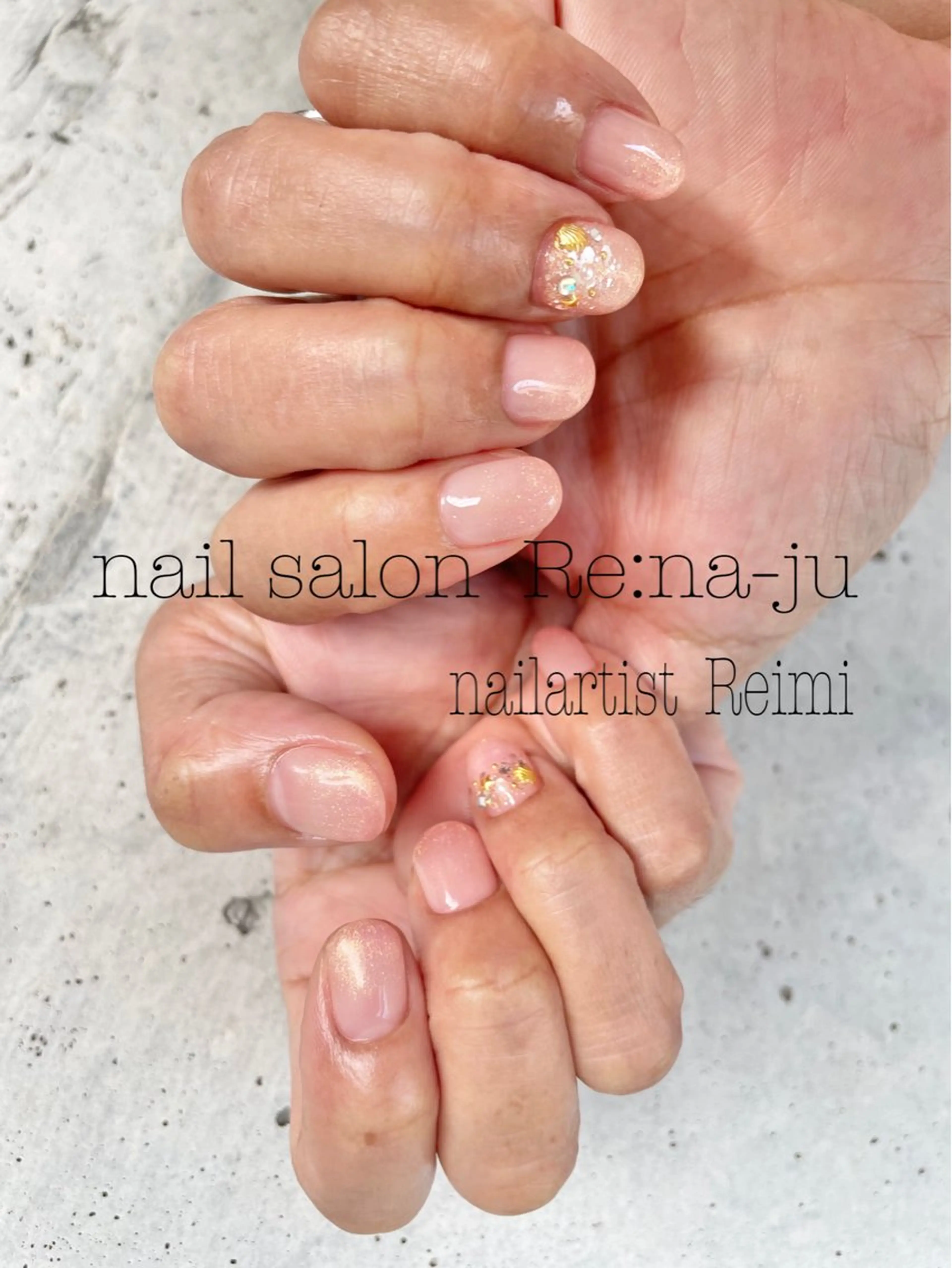 ネイル 持ち込み Rena-ju キャサディのネイルデザイン