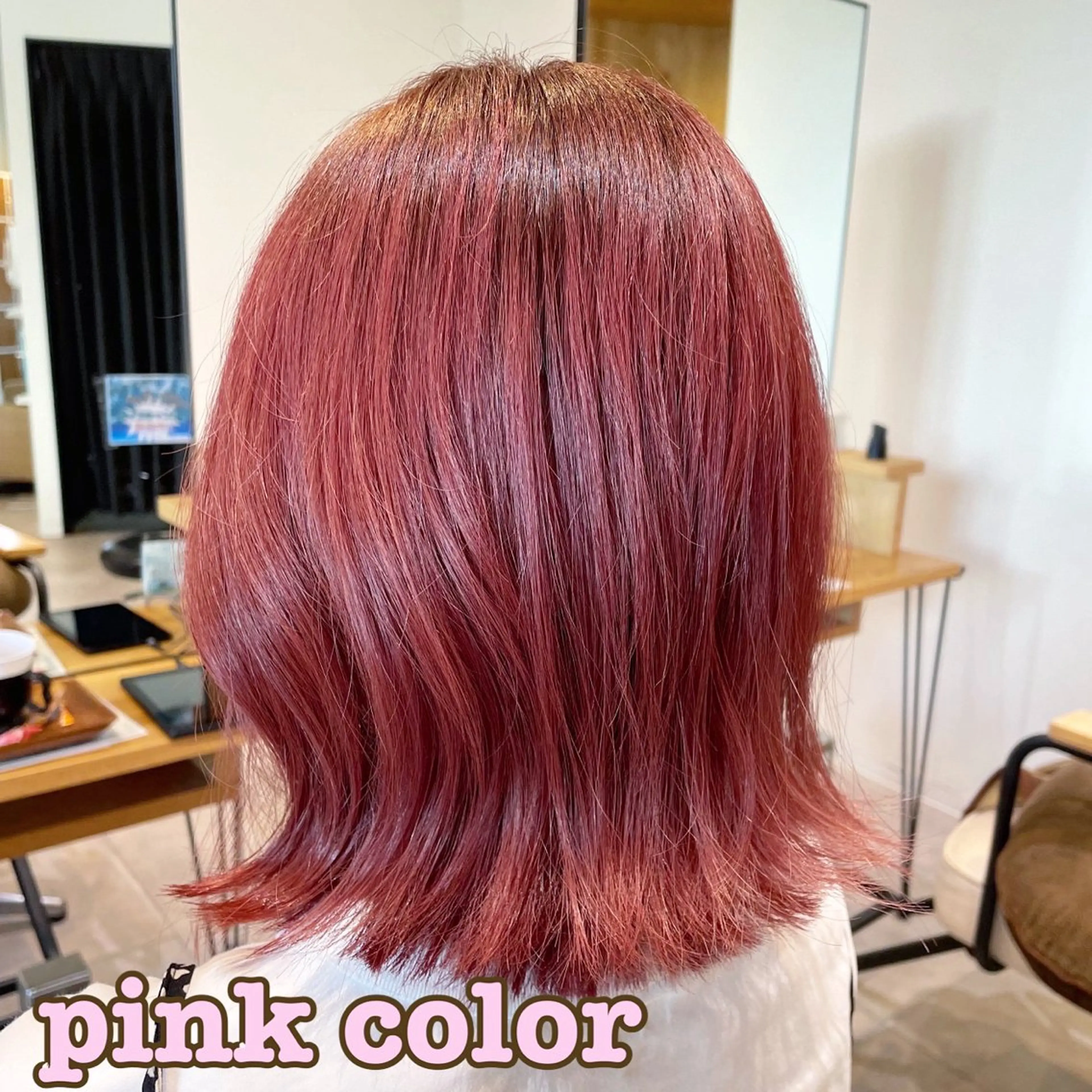 ミディアム カラー カット ヘアカラー 南上 野々佳のヘアスタイル