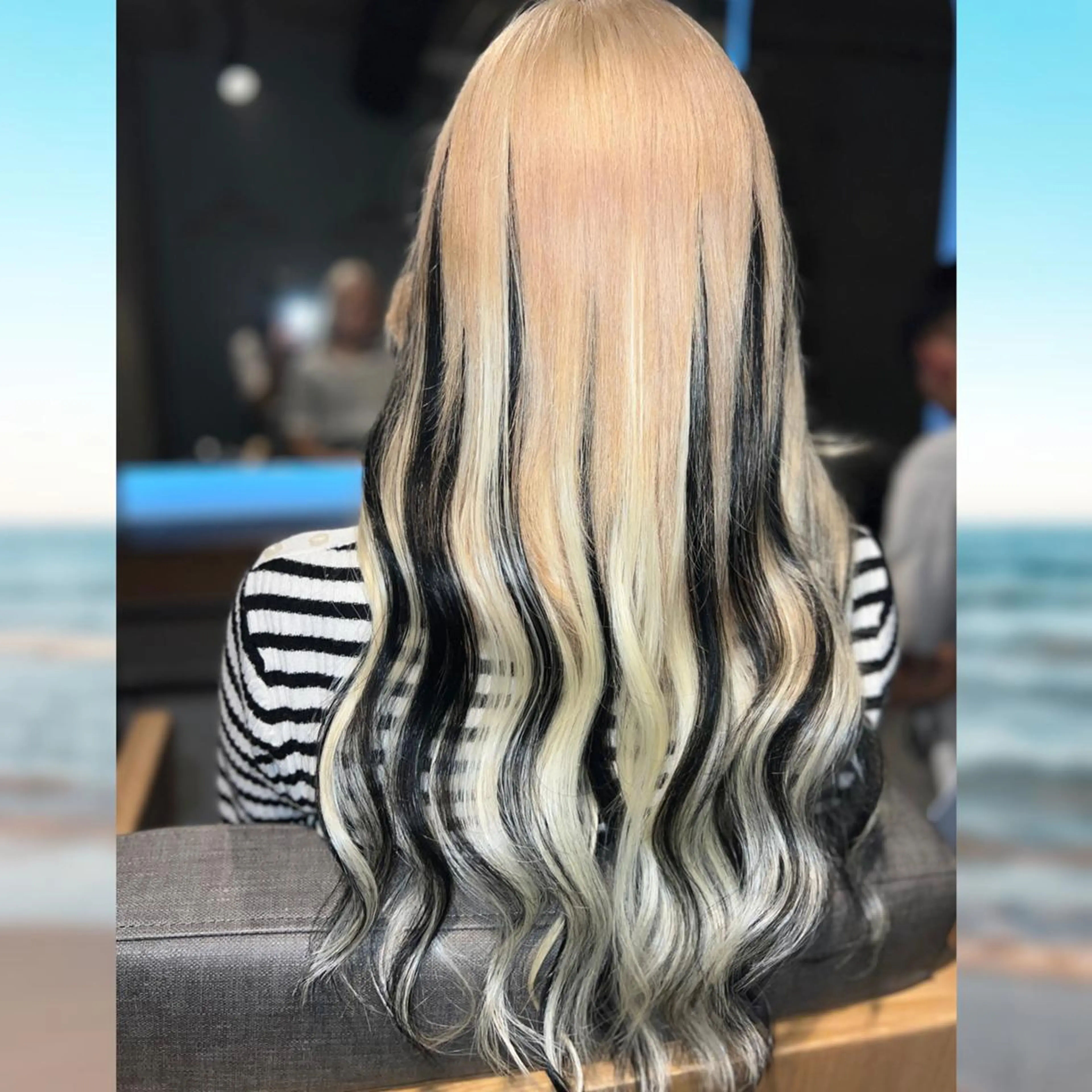 ロング カラー ヘアアレンジ 韓国ヘア❌艶髪🫧羽 🪽エク人気No1◎のヘアスタイル