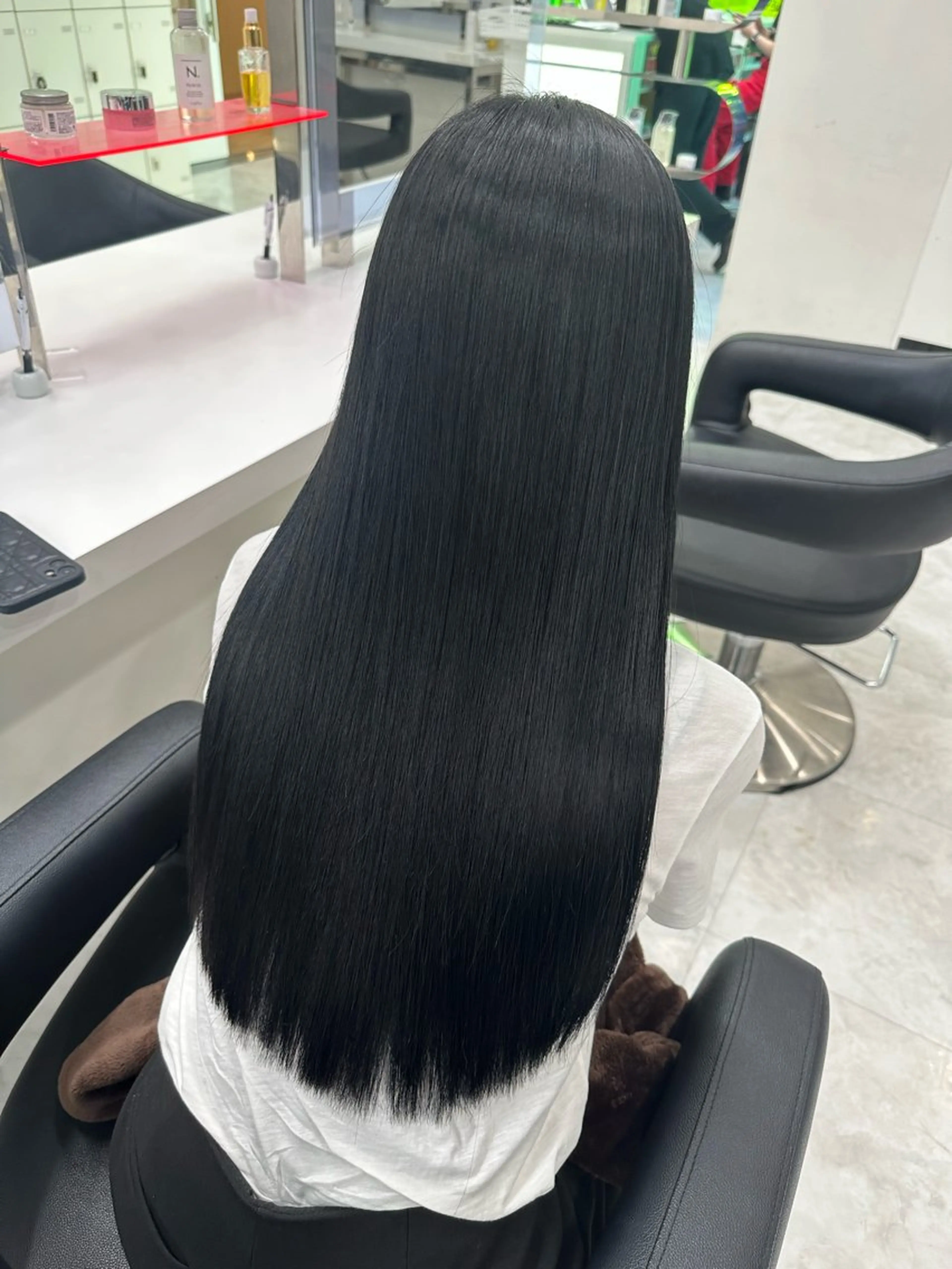 セミロング カラー 黒髪 髪質改善 トリートメント ブリーチなし特化 美容師💖SAE💖のヘアスタイル