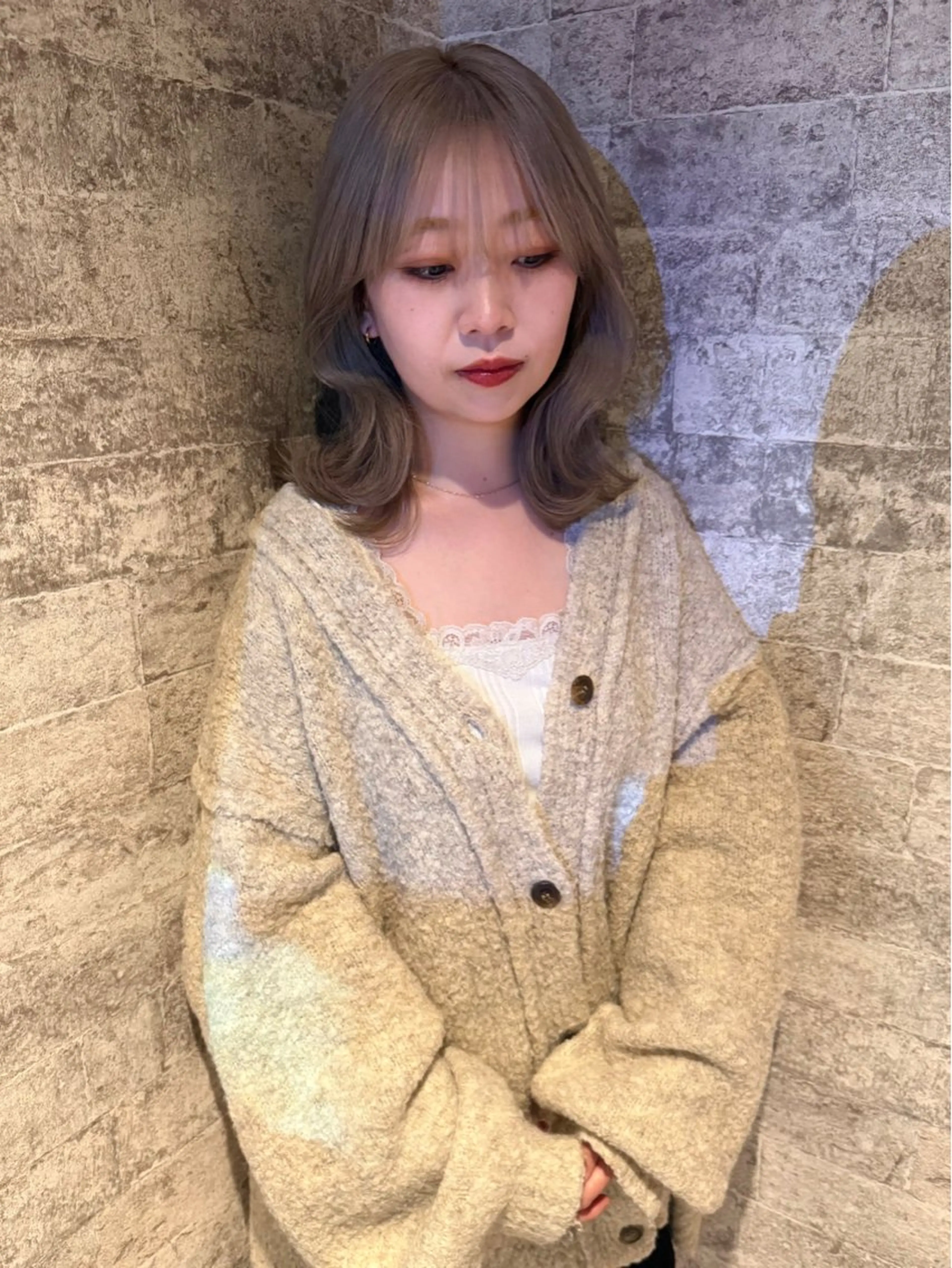 ミディアム カラー カット ヘアカラー トリートメント mai / linoah˚✧のヘアスタイル