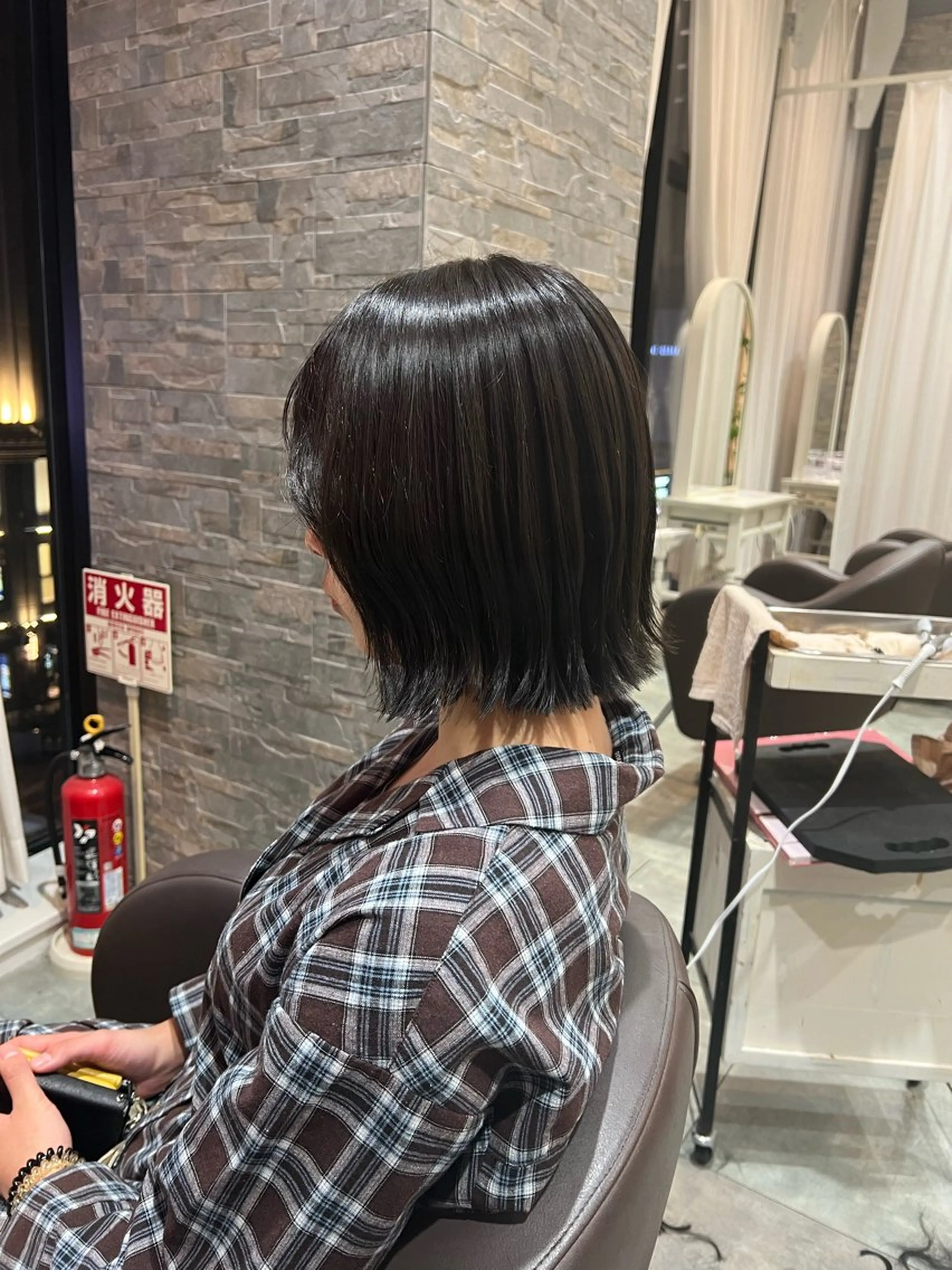 ミディアム 北浜 カットモデル募集のヘアスタイル