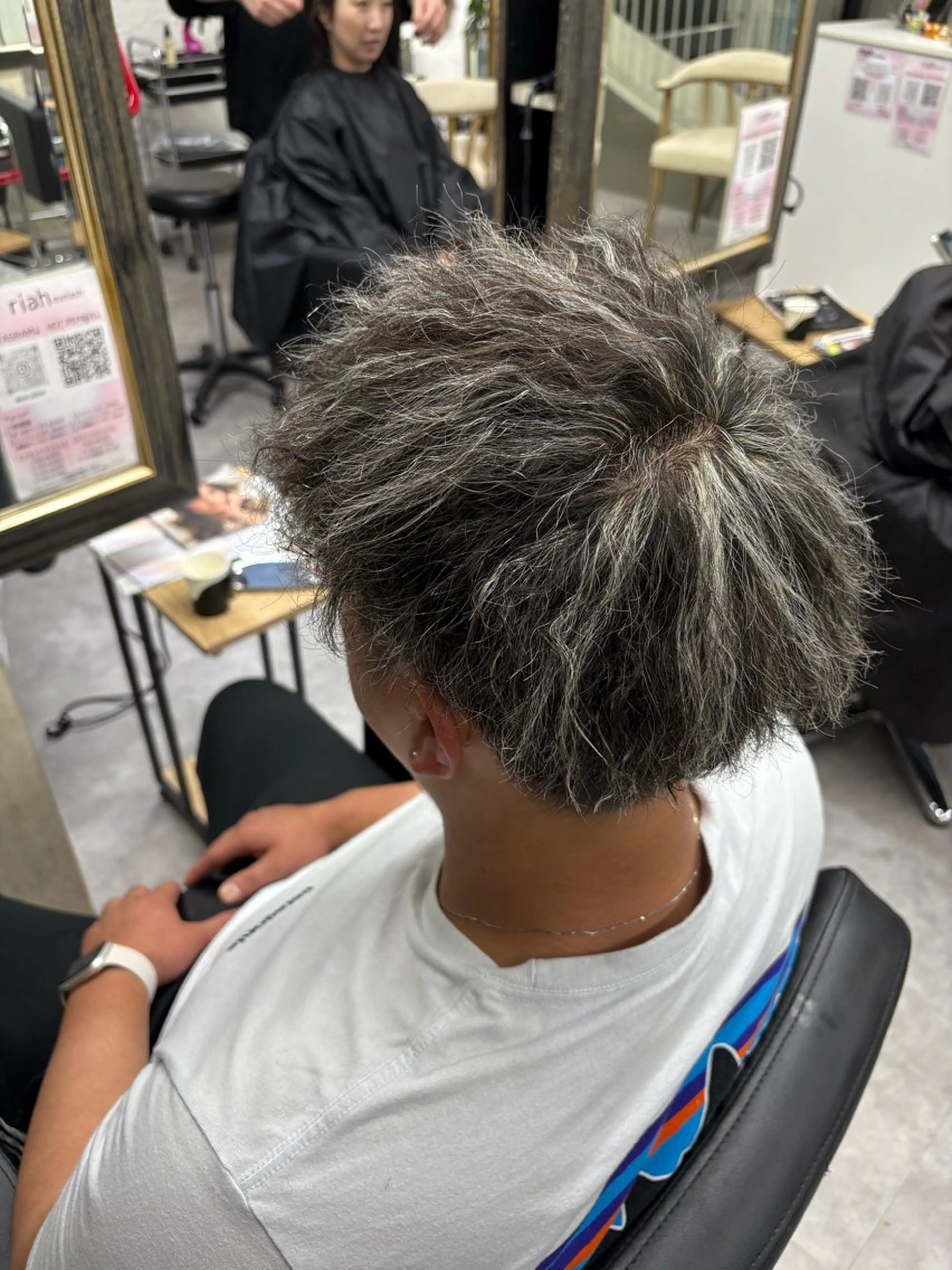カラー パーマ メンズ 笹江 瑞穂のヘアスタイル