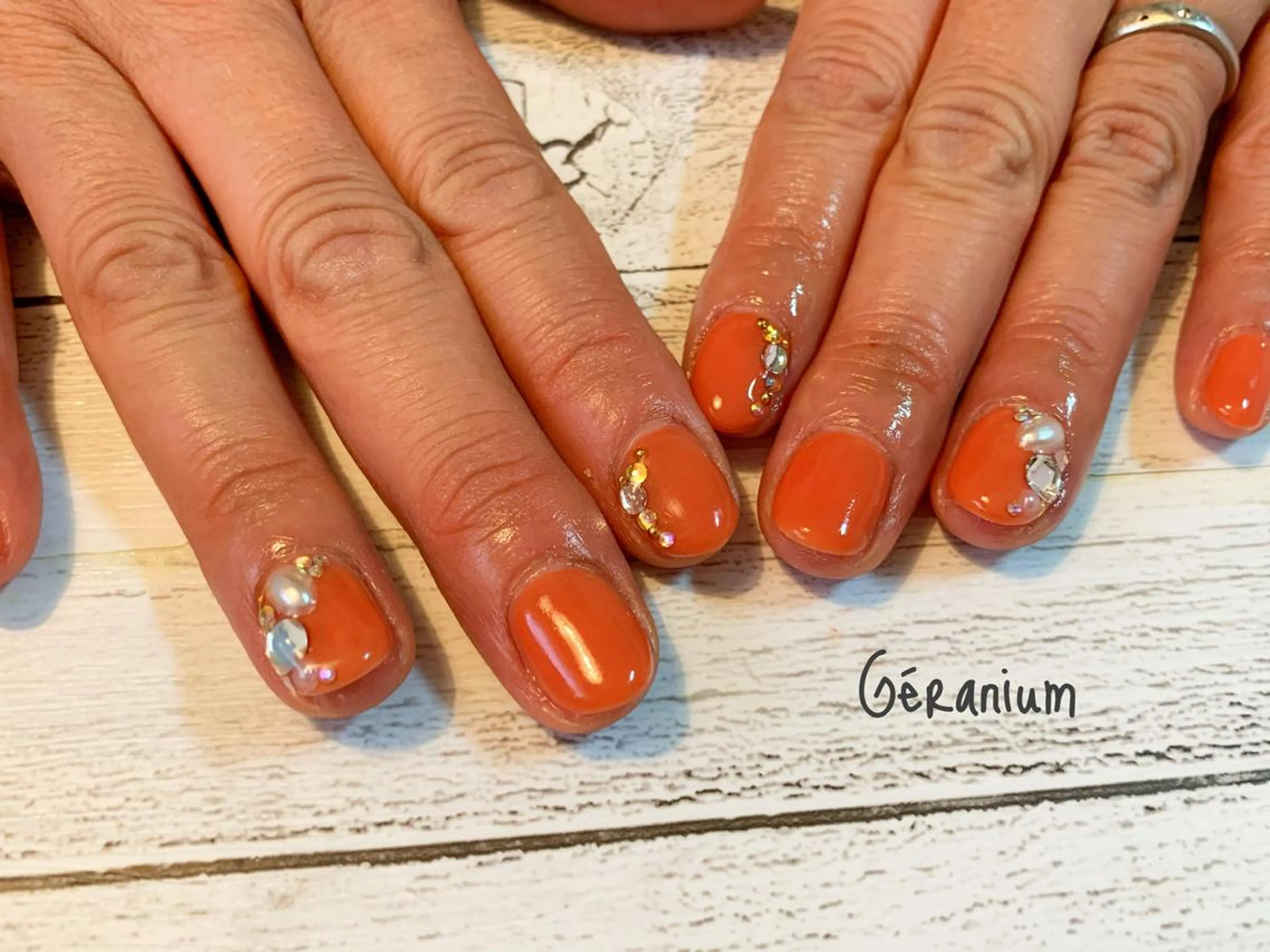 ネイル ハンドネイル フットネイル GéRanium Harukaのネイルデザイン