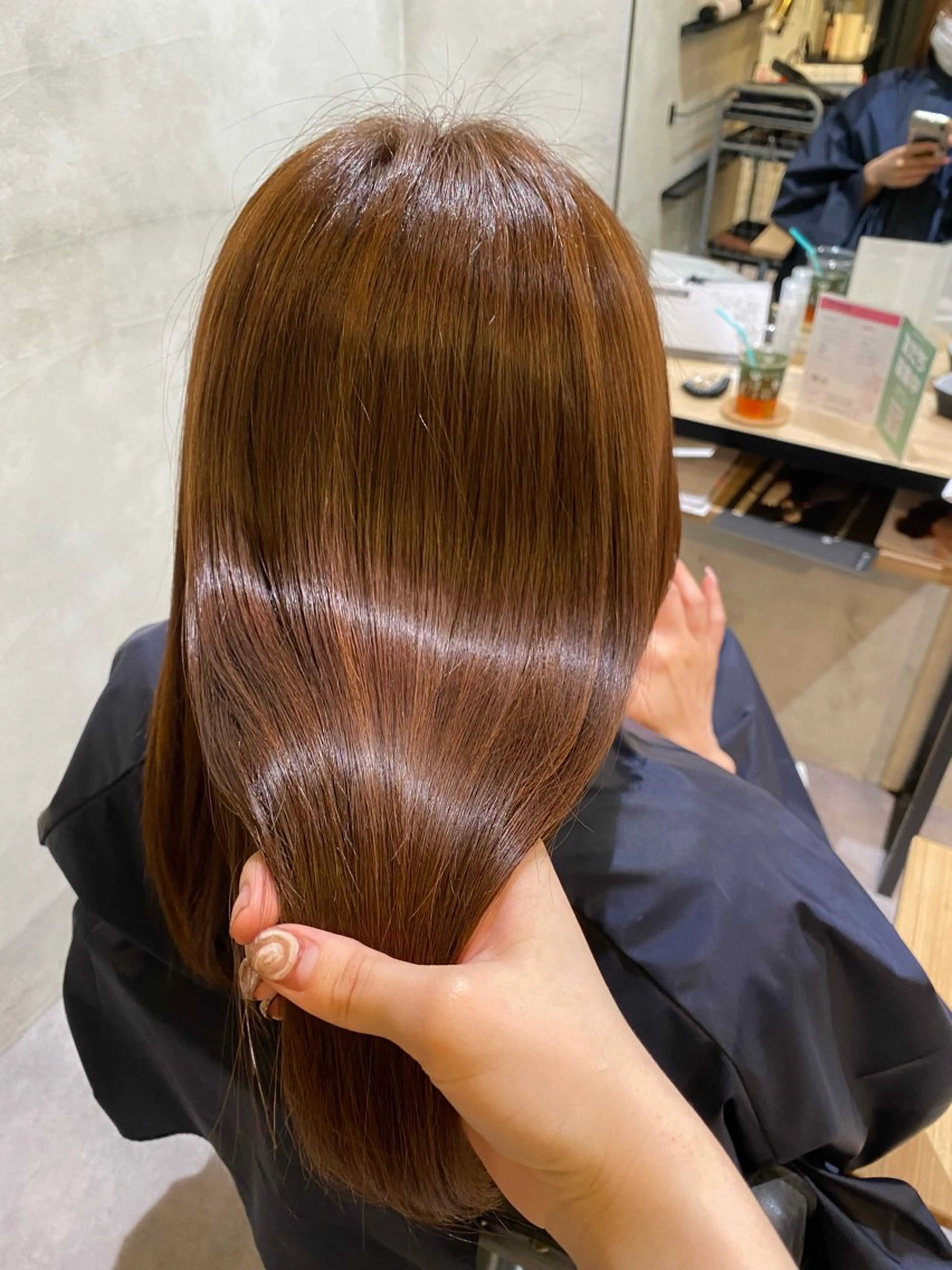 セミロング 髪質改善 トリートメント 髪質改善サロン 梅田/ヨナミネのヘアスタイル
