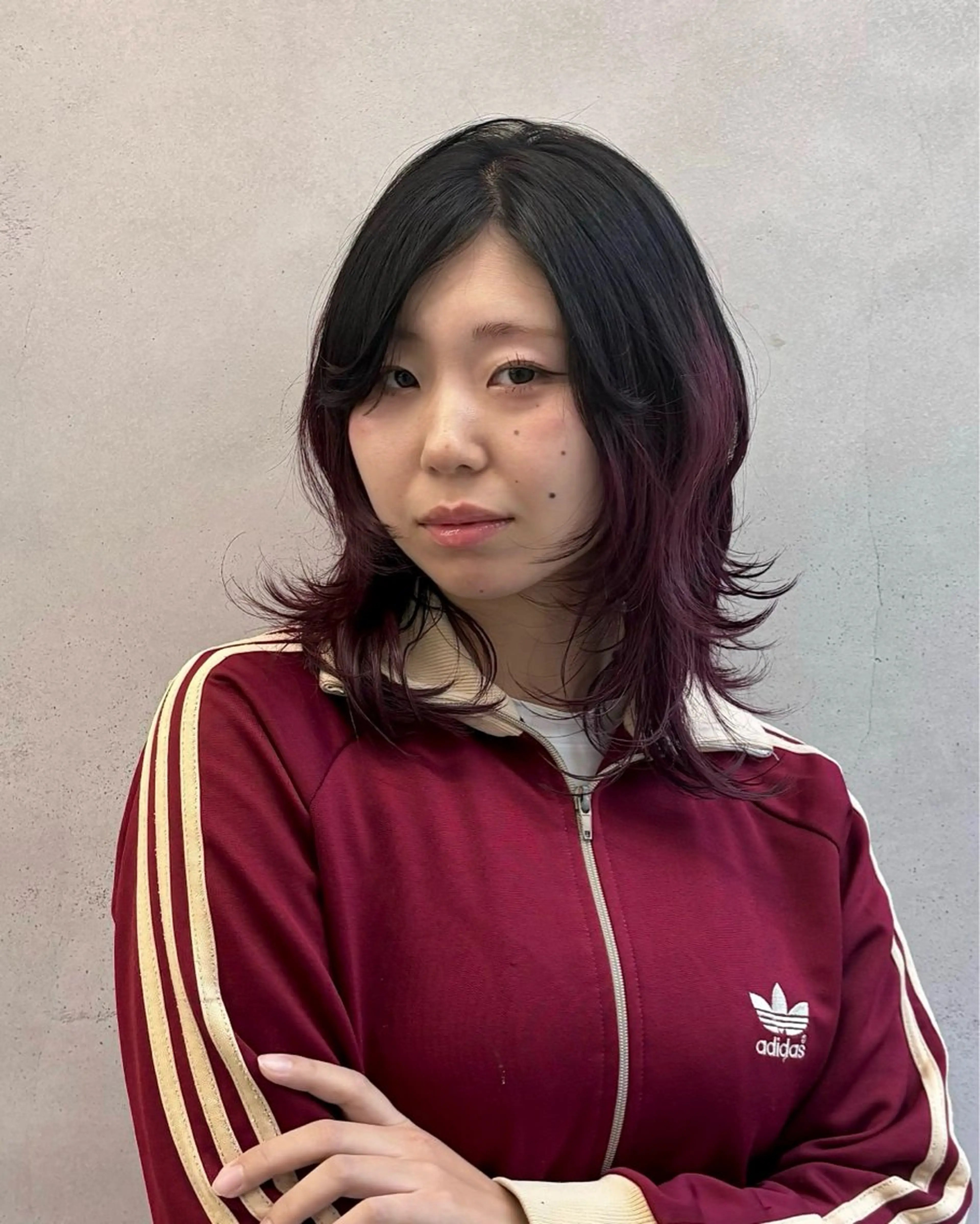 ミディアム カラー レイヤーカット カット ヘアカラー トリートメント cope'u 本店所属・【梅田】ハッシュ /デザインカラーのヘアスタイル