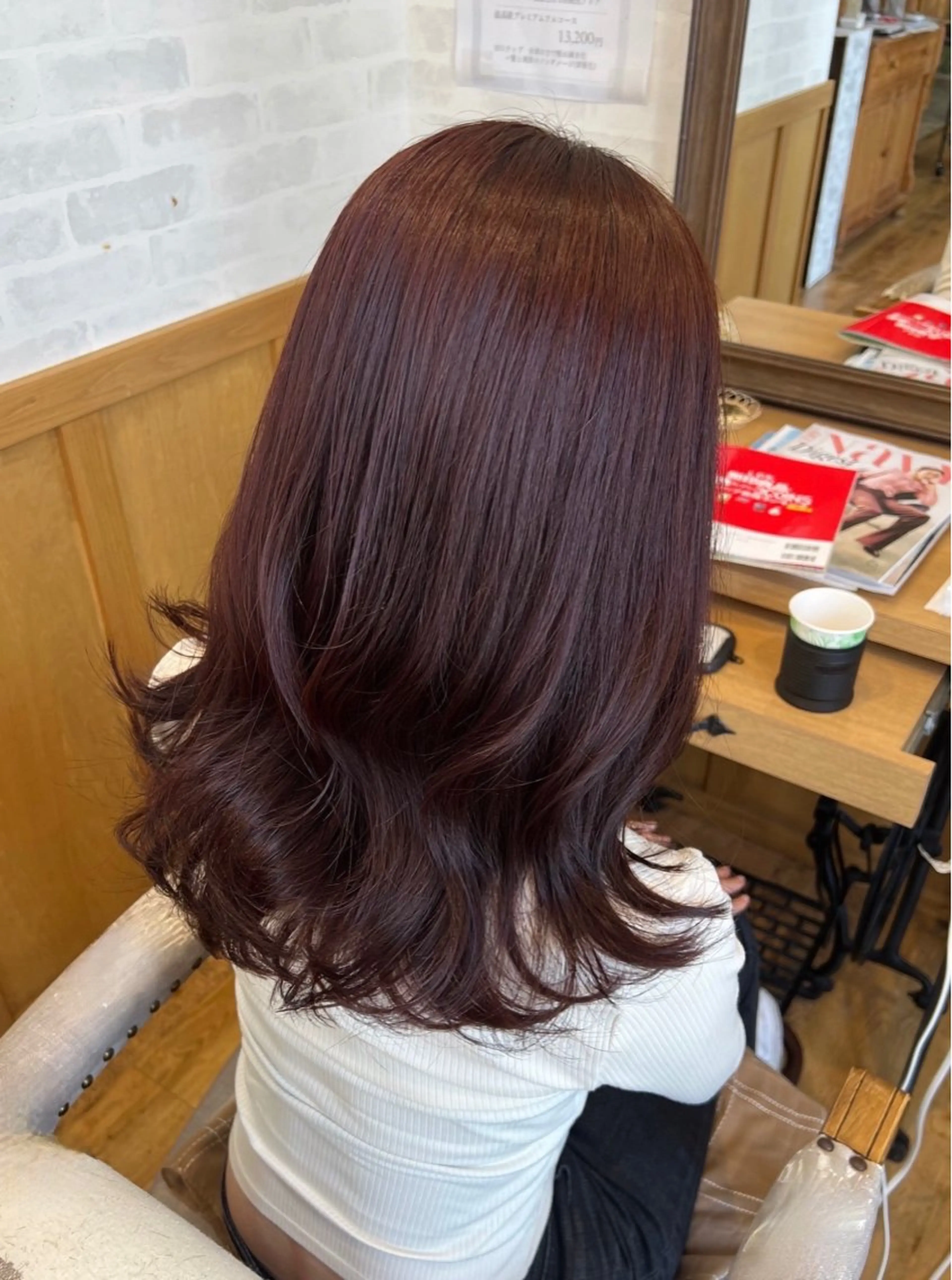 セミロング カラー 顔周りカット/透明感 カラー🤍大塚蛍のヘアスタイル