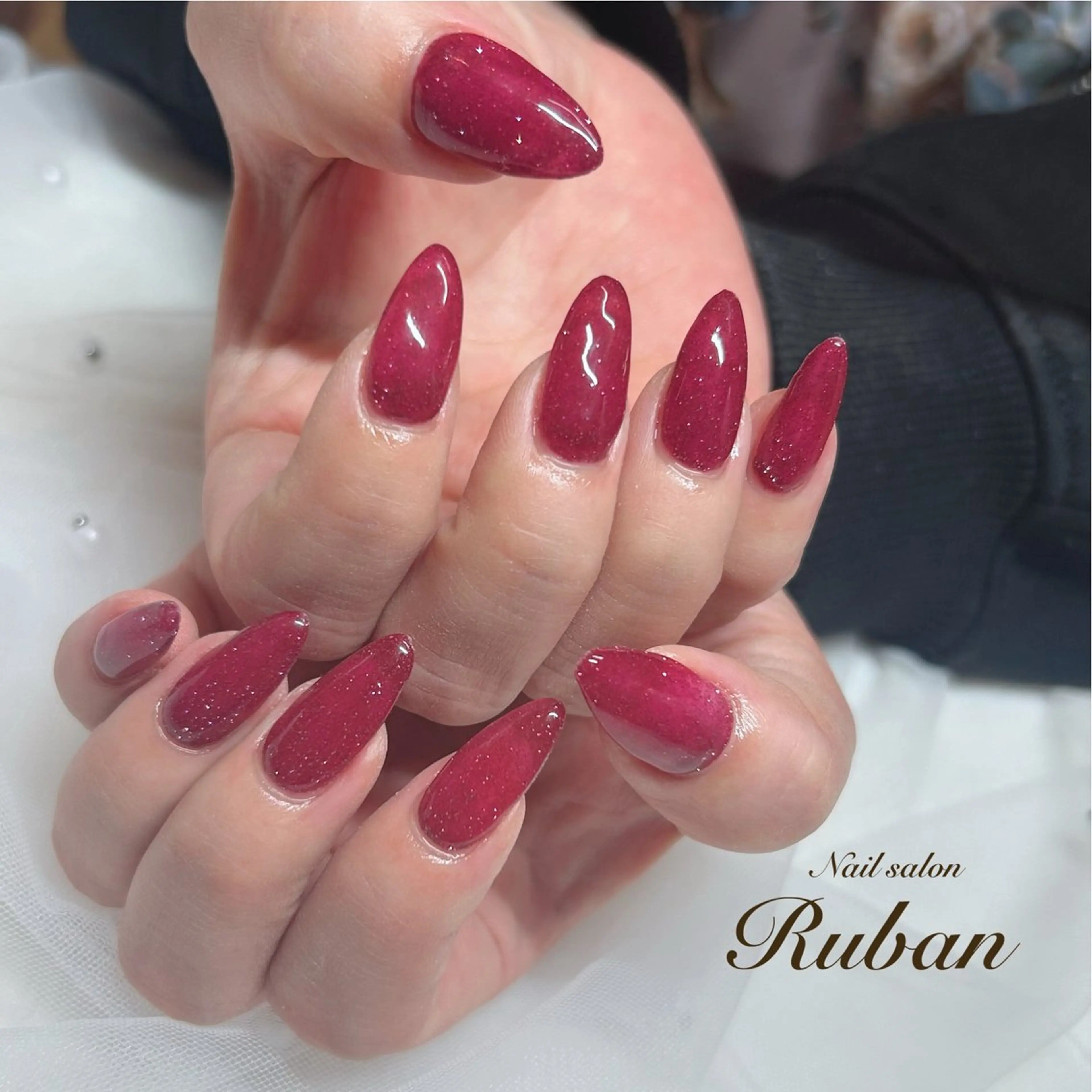 ネイル マグネットネイル ワンカラーネイル Nail salon Rubanのネイルデザイン