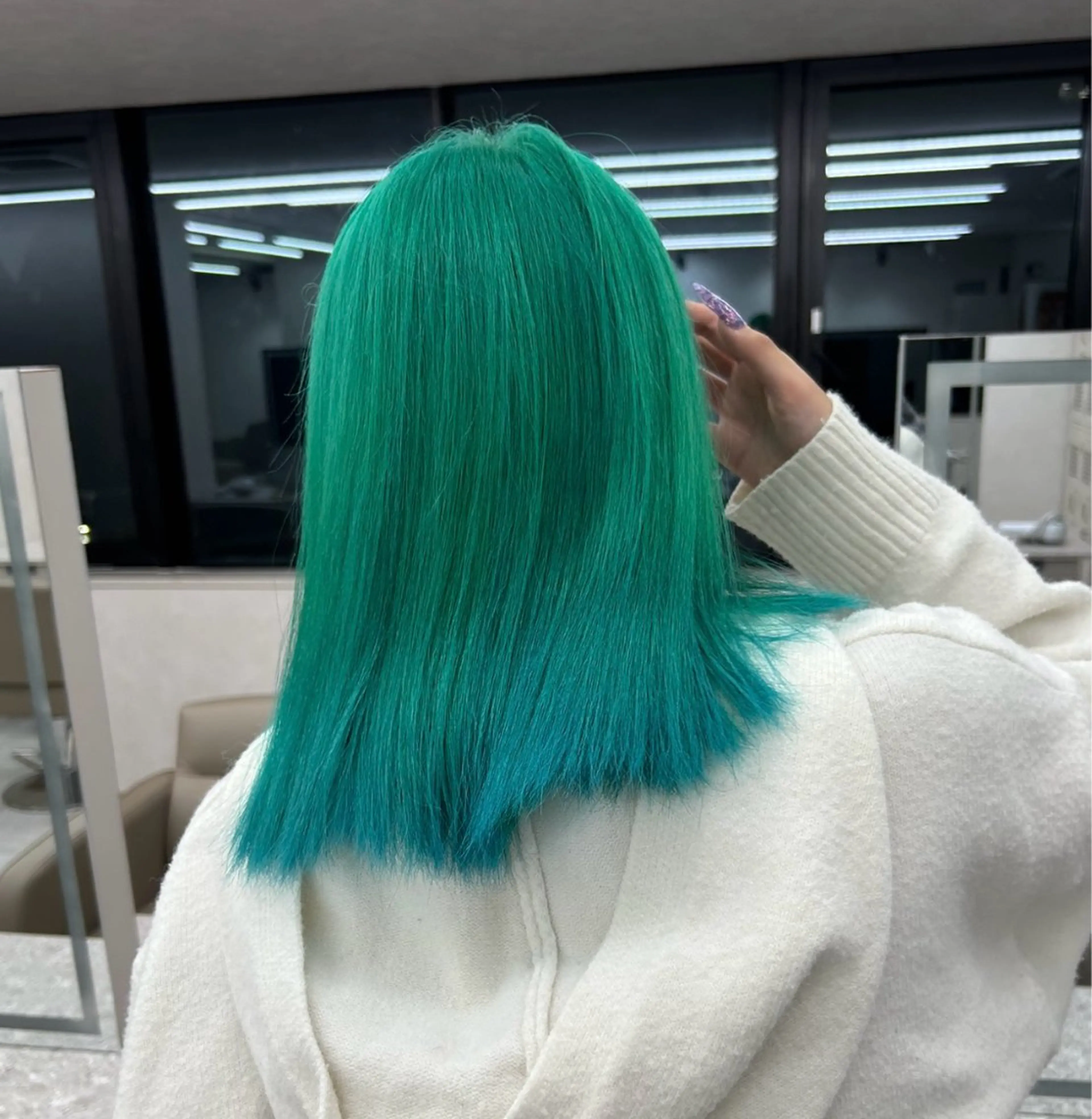 ミディアム カラー ヘアカラー トウマ｜ハイトーン ケアブリーチ✨横浜のヘアスタイル