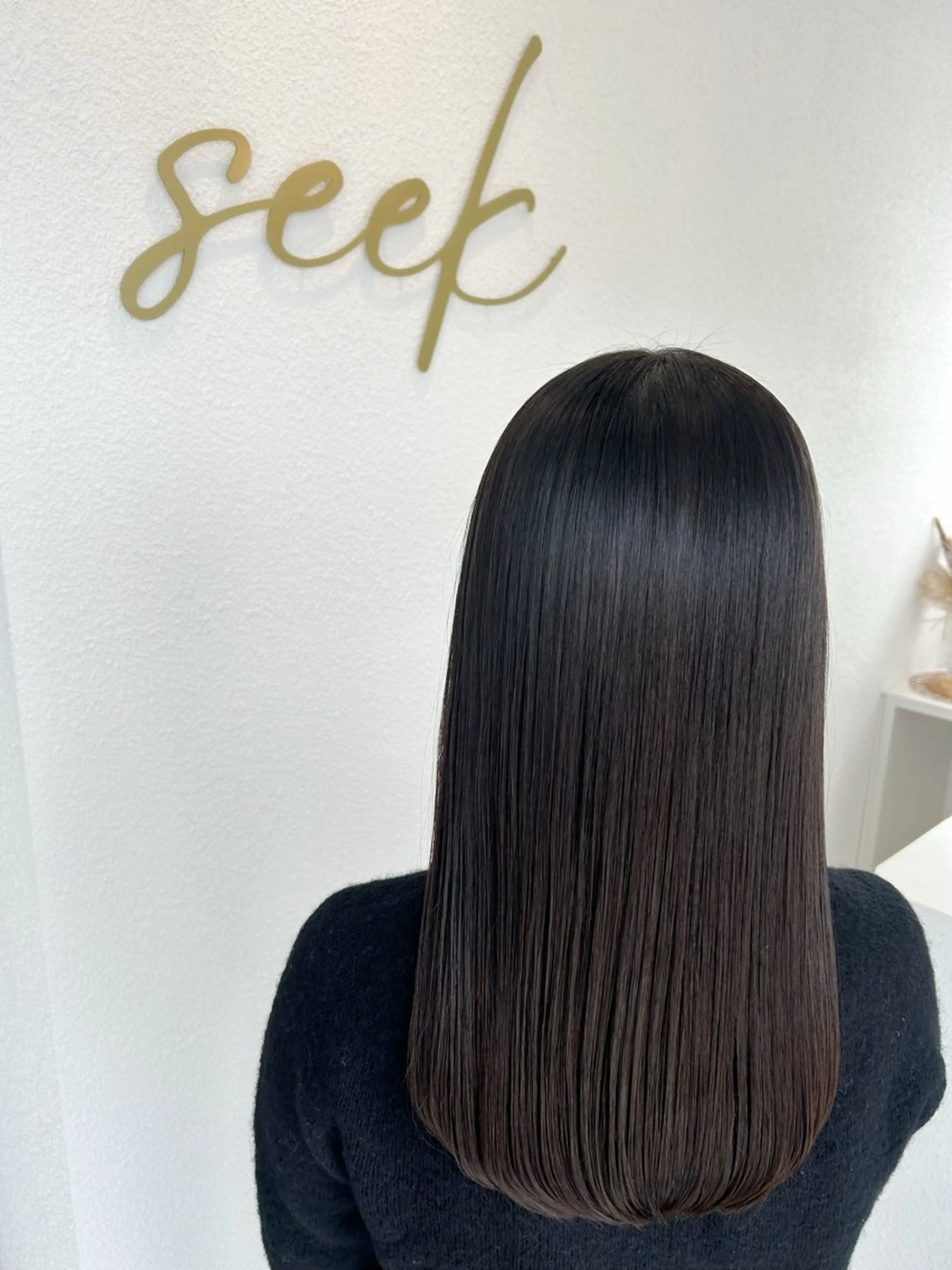 セミロング 名古 俊一のヘアスタイル