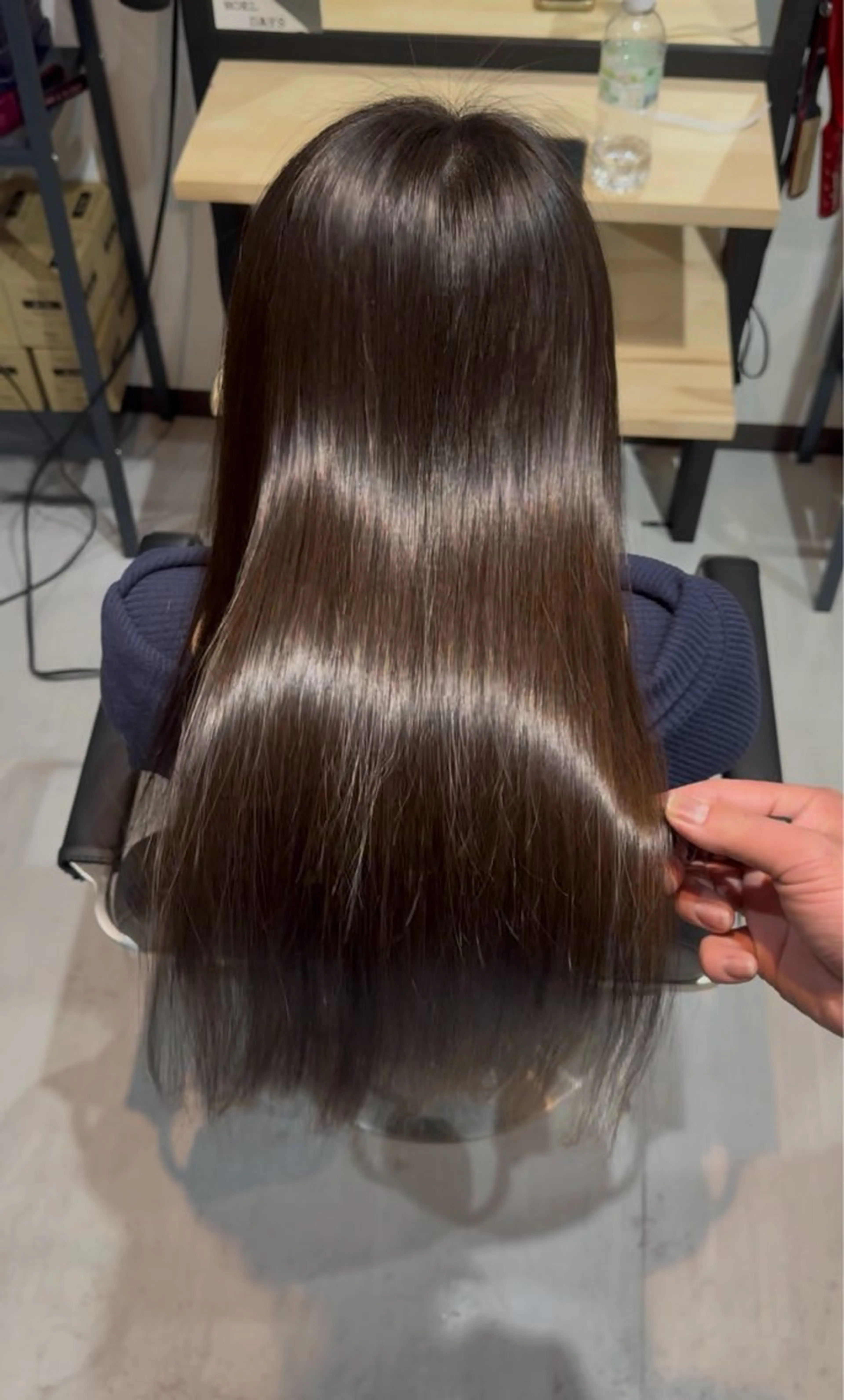 ロング カラー パーマ 髪質改善 ストレートパーマ 杉村 太陽のヘアスタイル