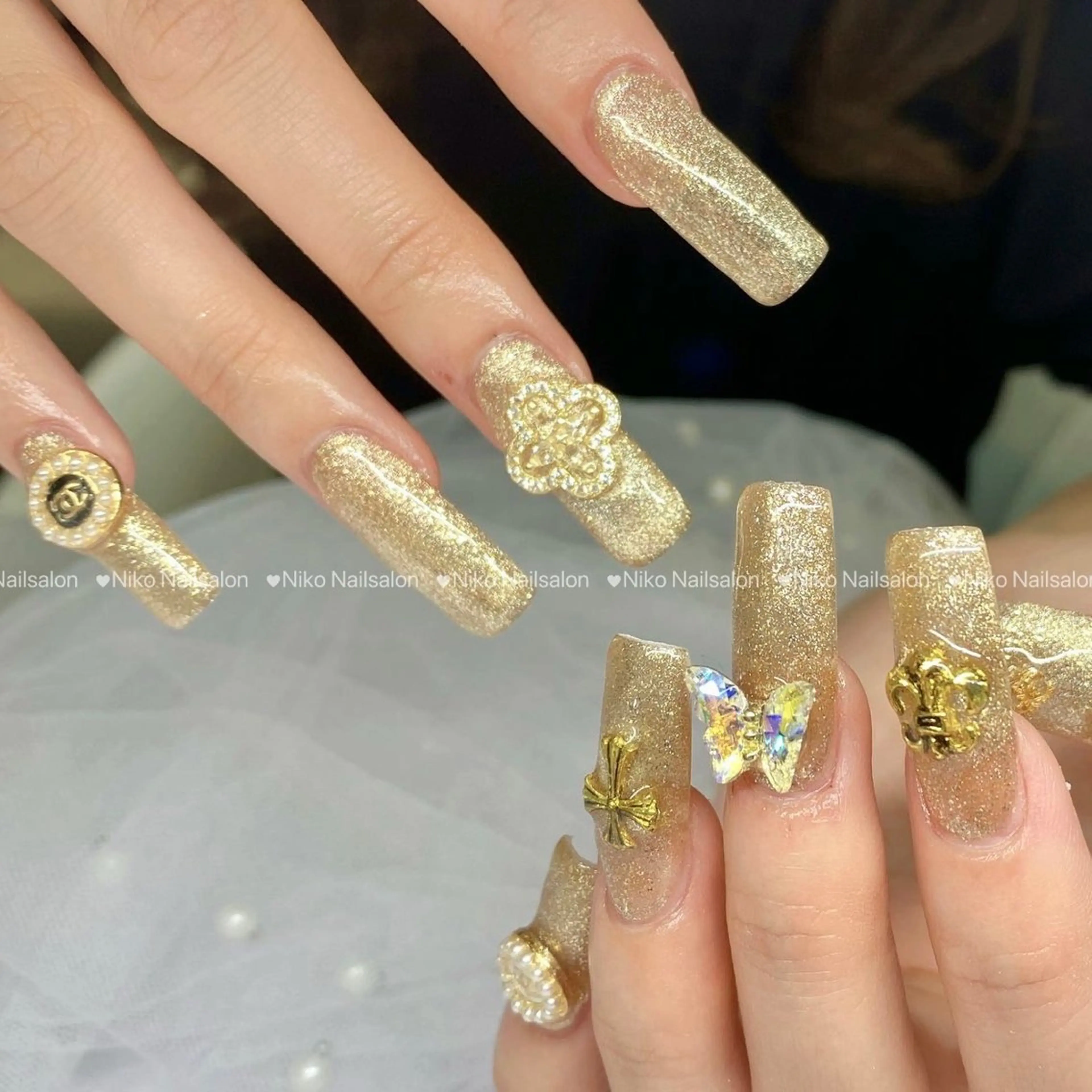 ネイル チークネイル 長さ出し フットネイル フレンチネイル ジェルネイル Niko Nail salon 銀座本店のネイルデザイン