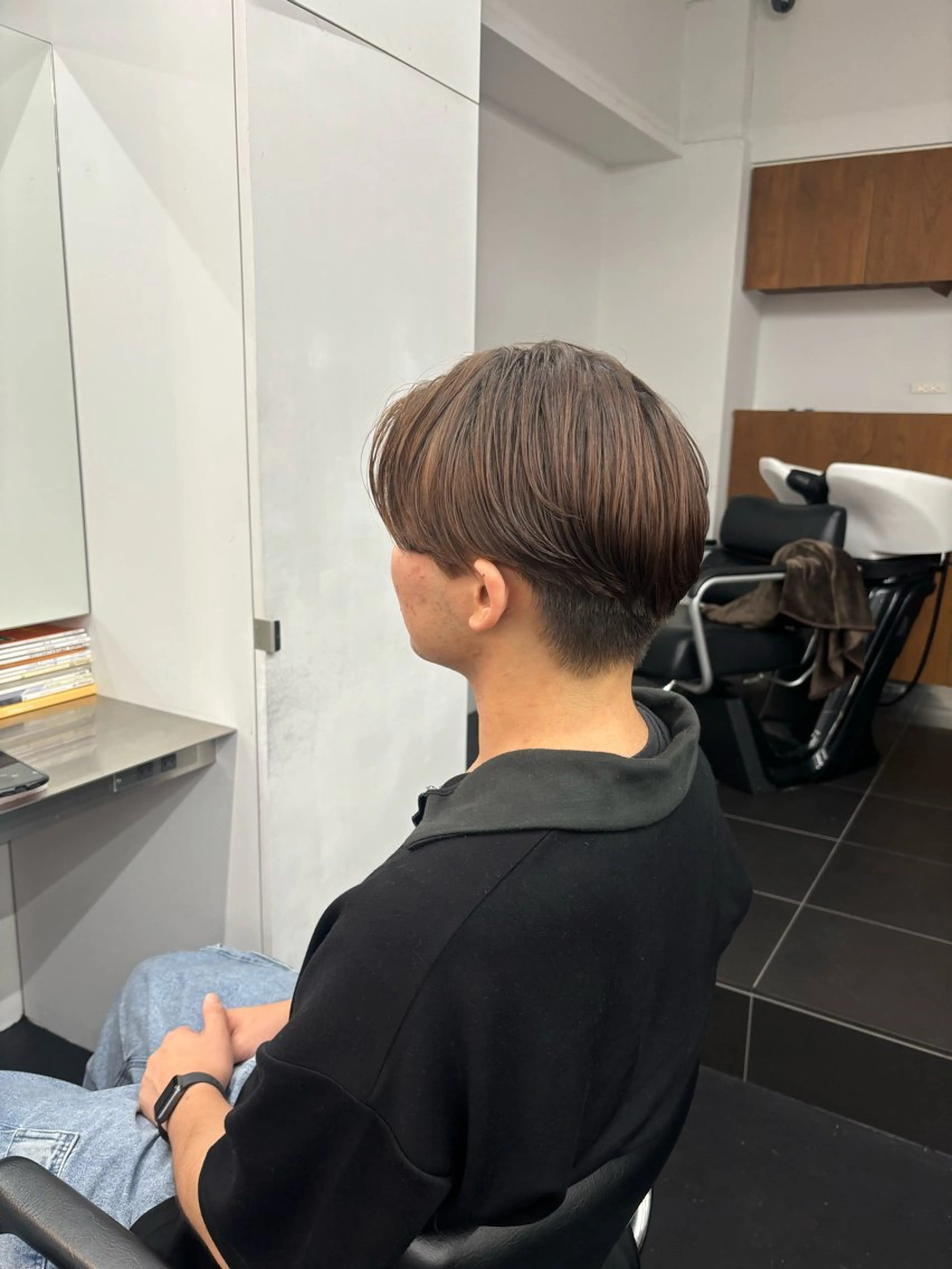 ミディアム メンズ カット 【ヤマザキアヤメ】 パーマモデル様募集中のヘアスタイル