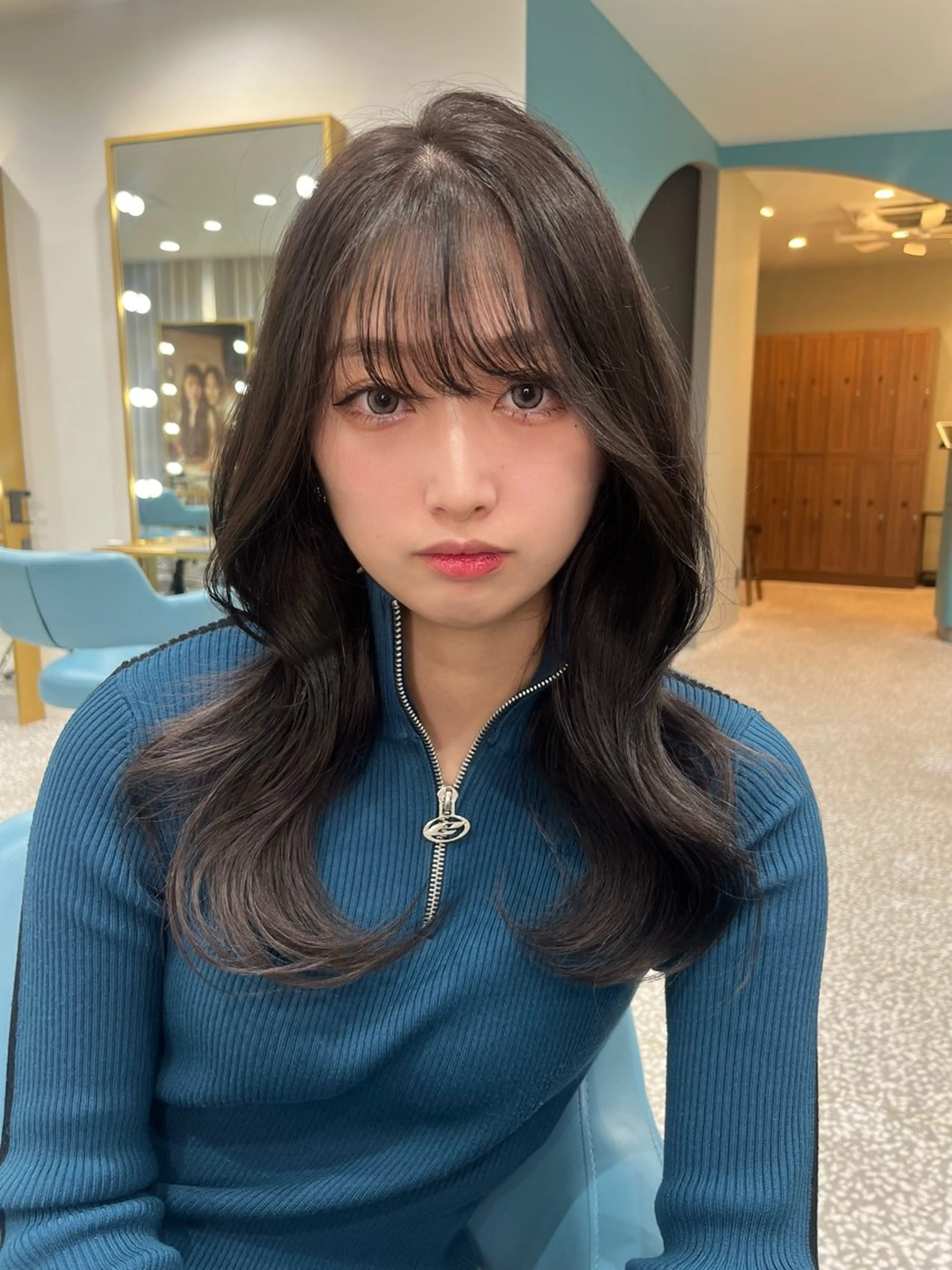 ロング 韓国風ヘア レイヤーカット 上谷 圭輝のヘアスタイル