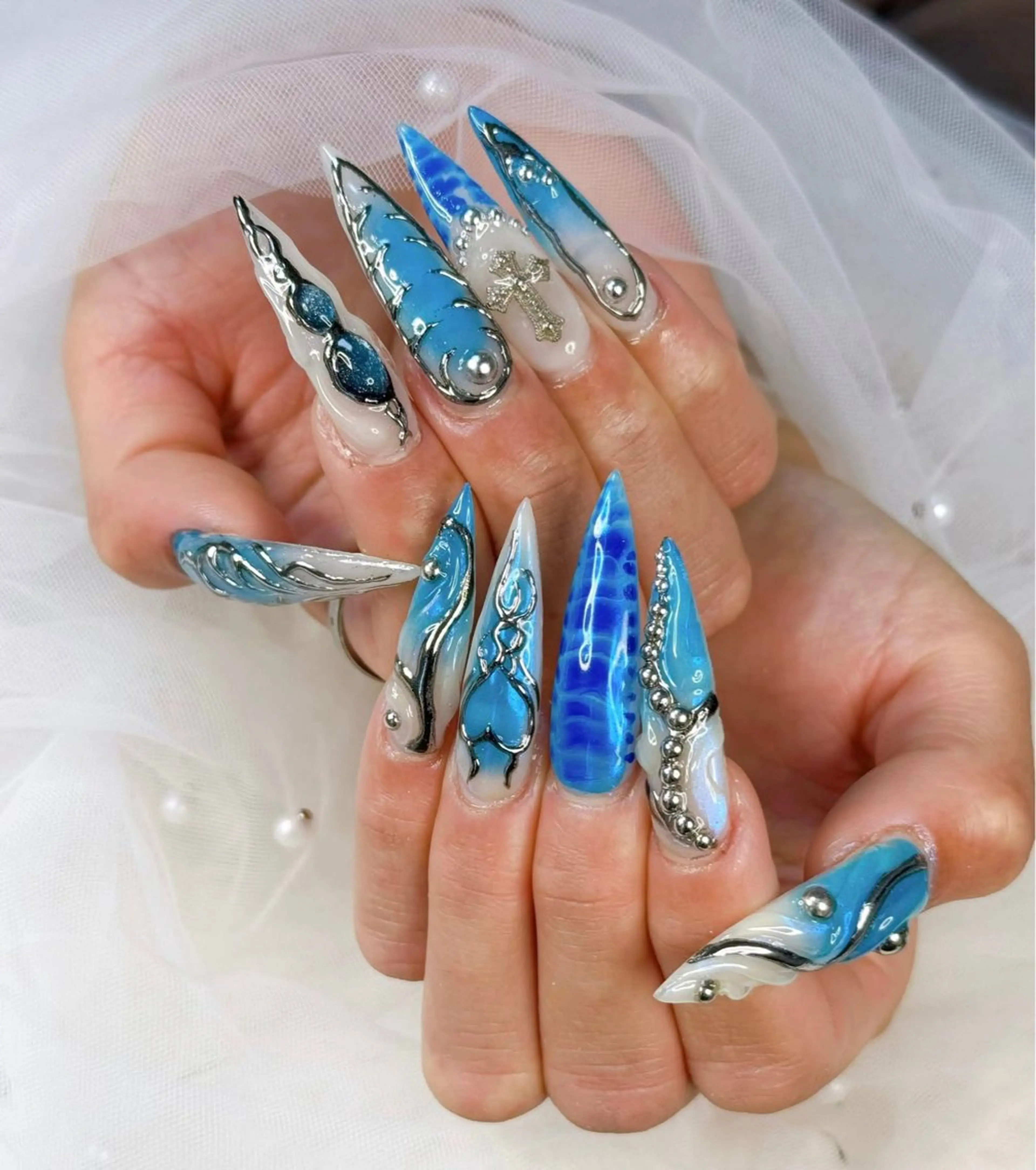 ネイル チークネイル フットネイル フレンチネイル グラデーション 韓国ネイル Yuki nail staffのネイルデザイン