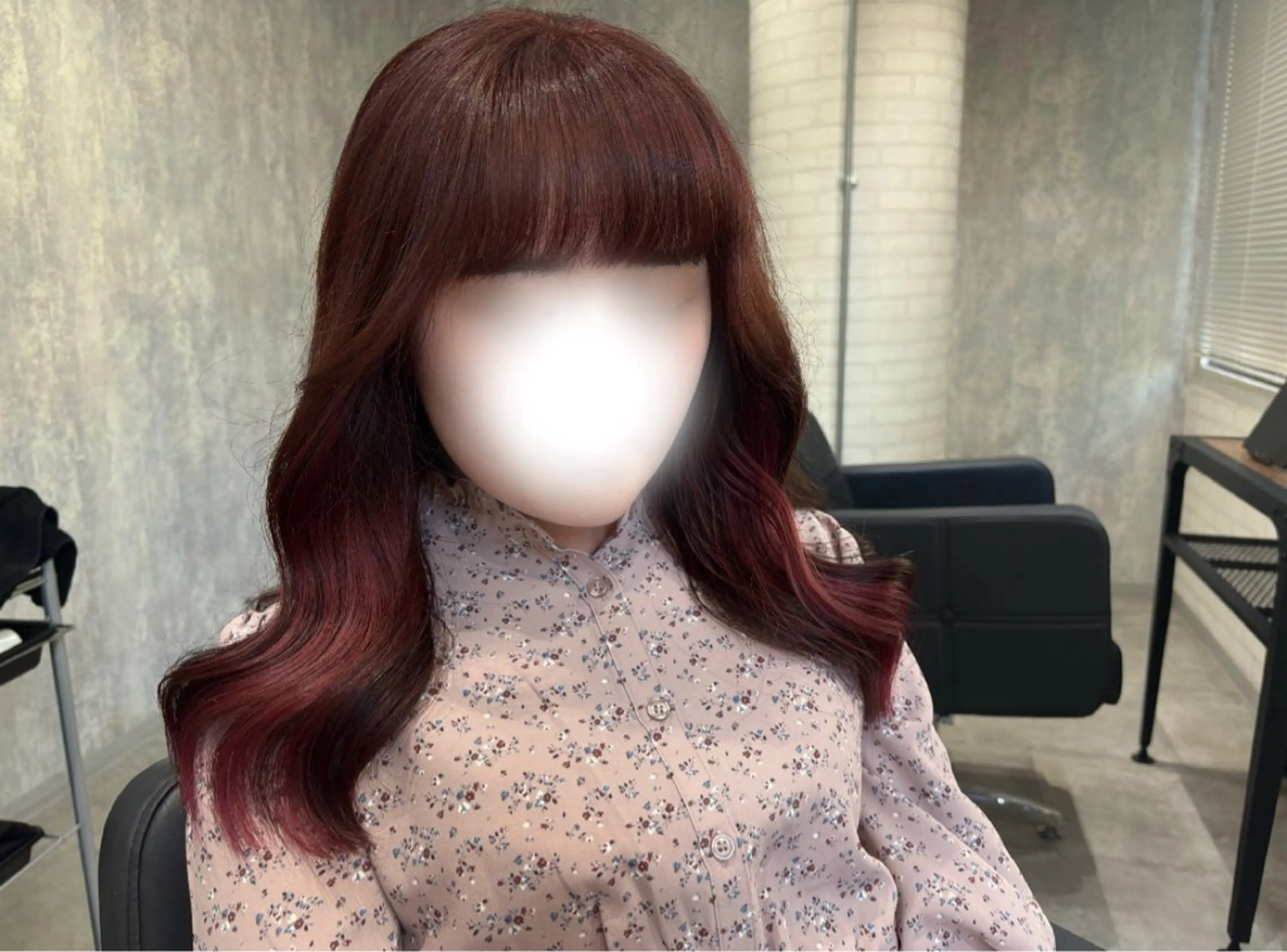 セミロング カラー ヘアアレンジ カット ヘアカラー kei/透明感カラー /ベージュ/インナーのヘアスタイル