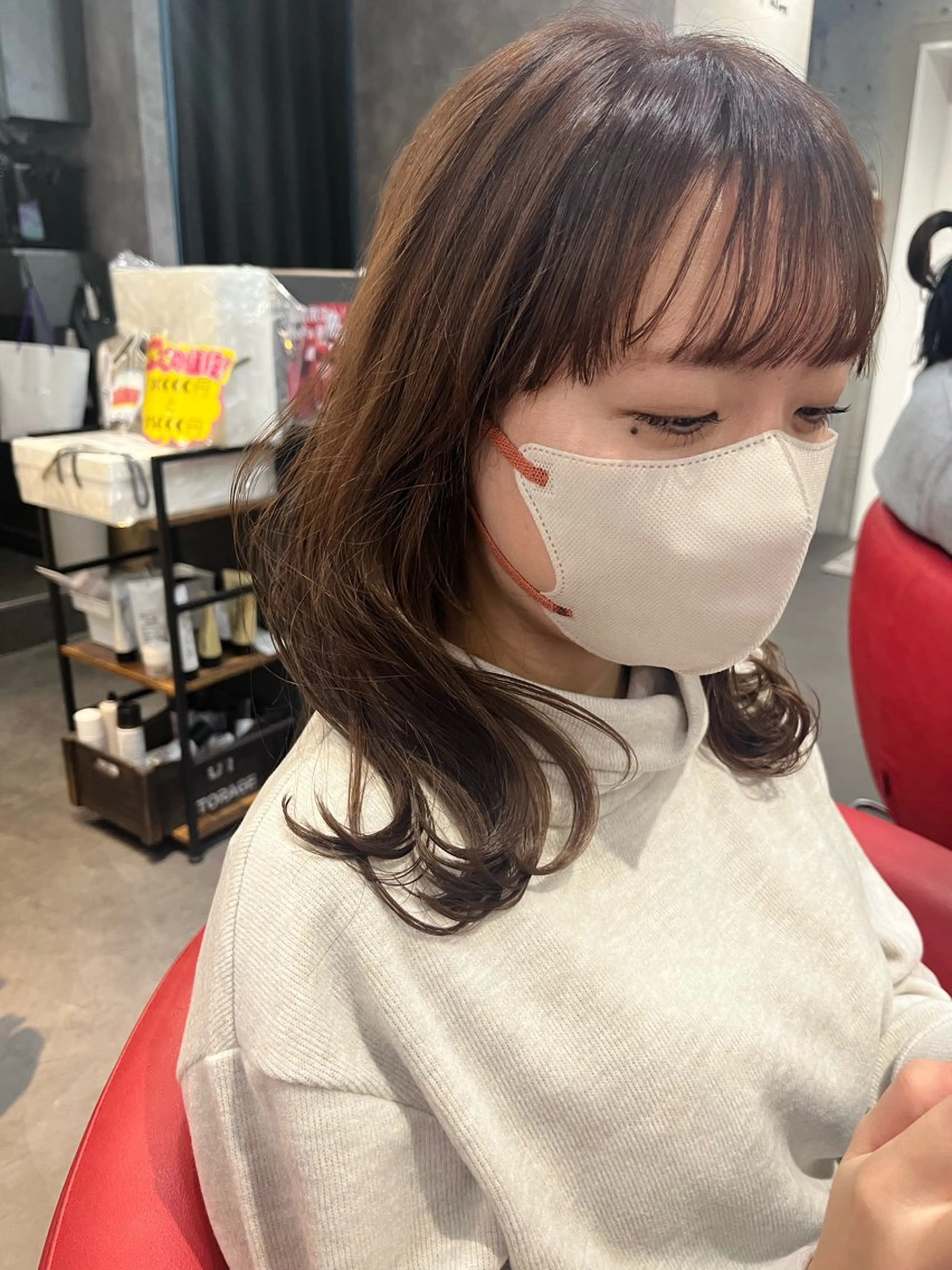 ミディアム カラー カット ヘアカラー 駅チカ【ali'i】 アリイ花崎友美☘のヘアスタイル