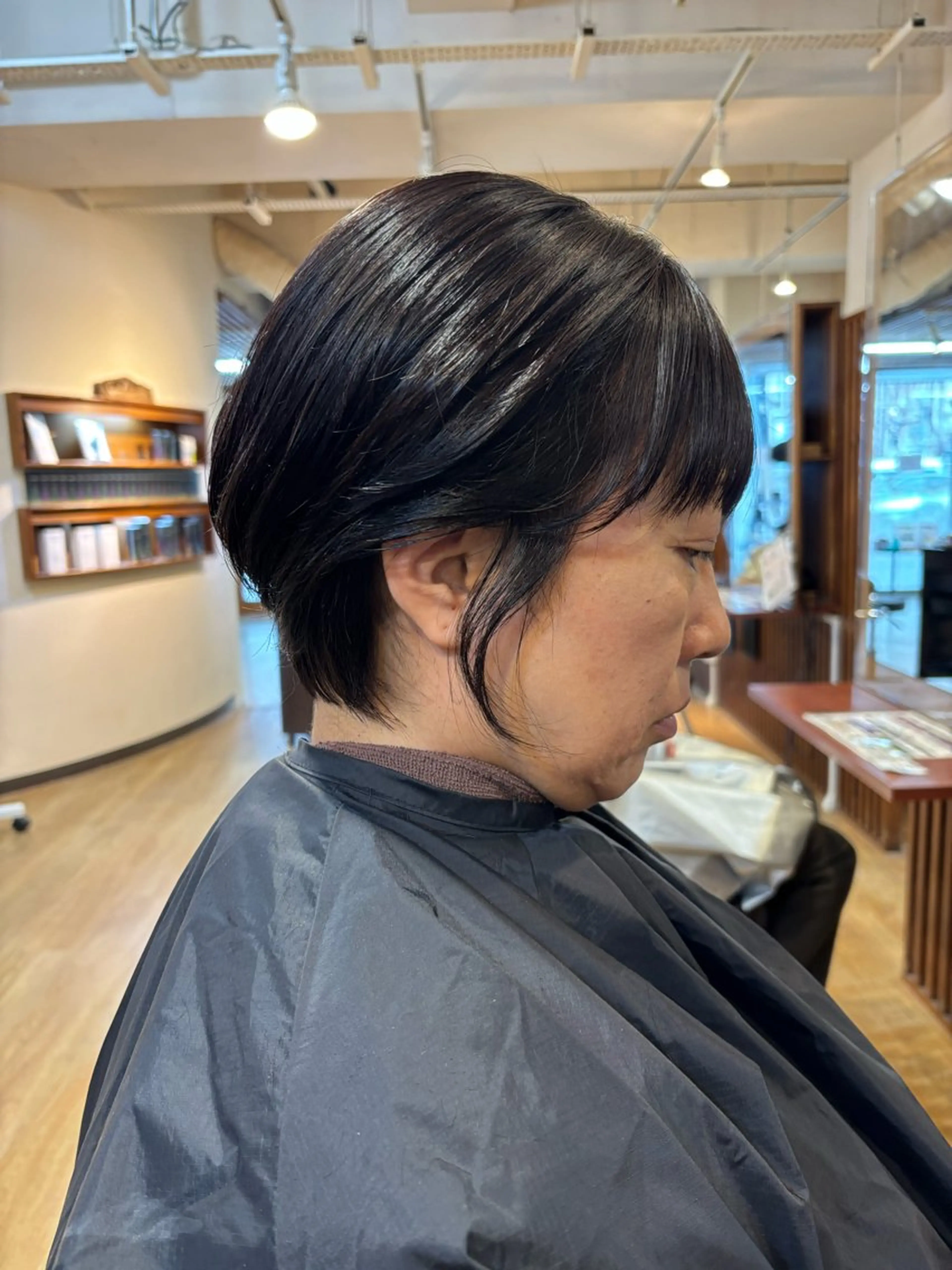 ショート おくれ毛 ショートヘア 小顔カット 木下 みさきのヘアスタイル