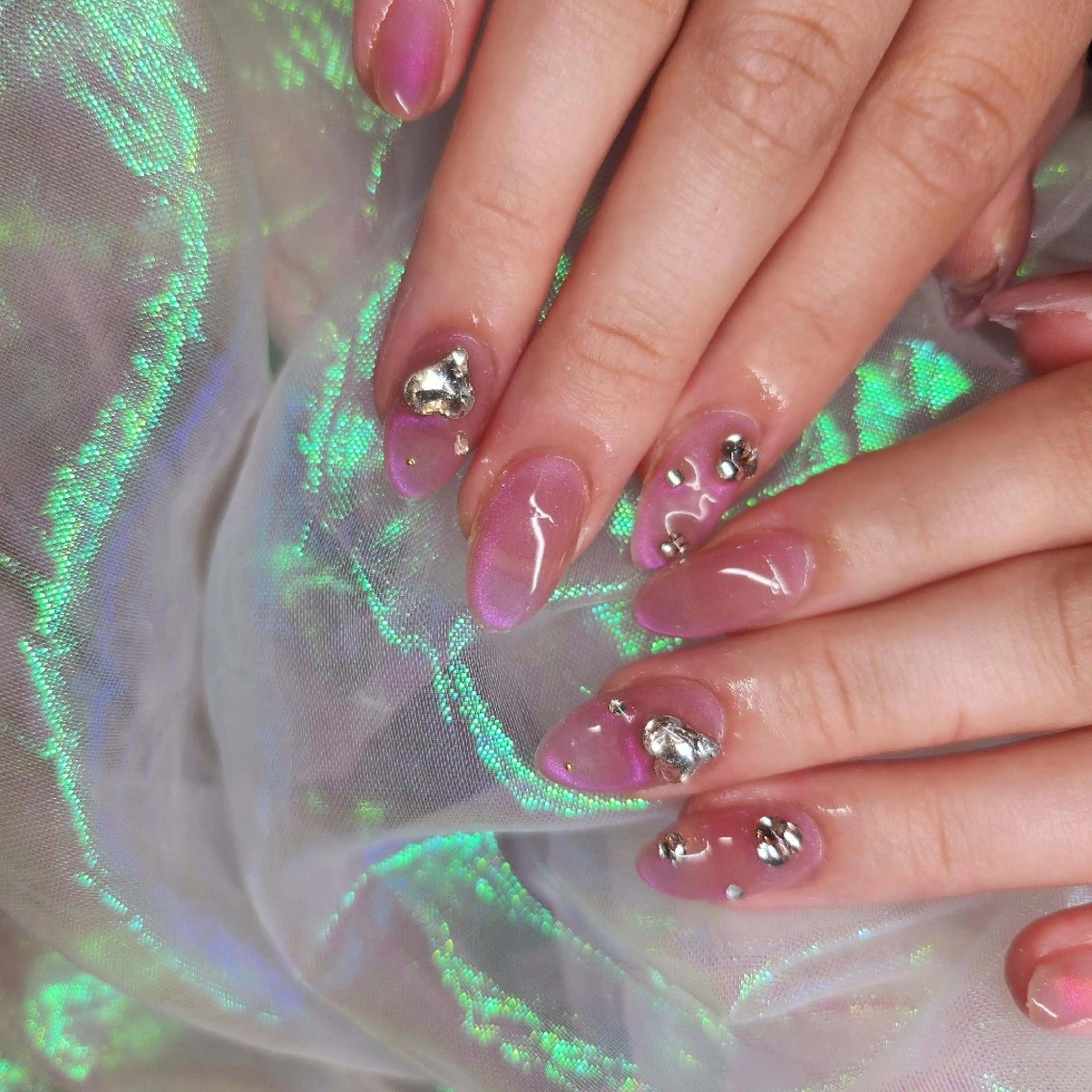 ネイル ハンドネイル 💜bora .のネイルデザイン