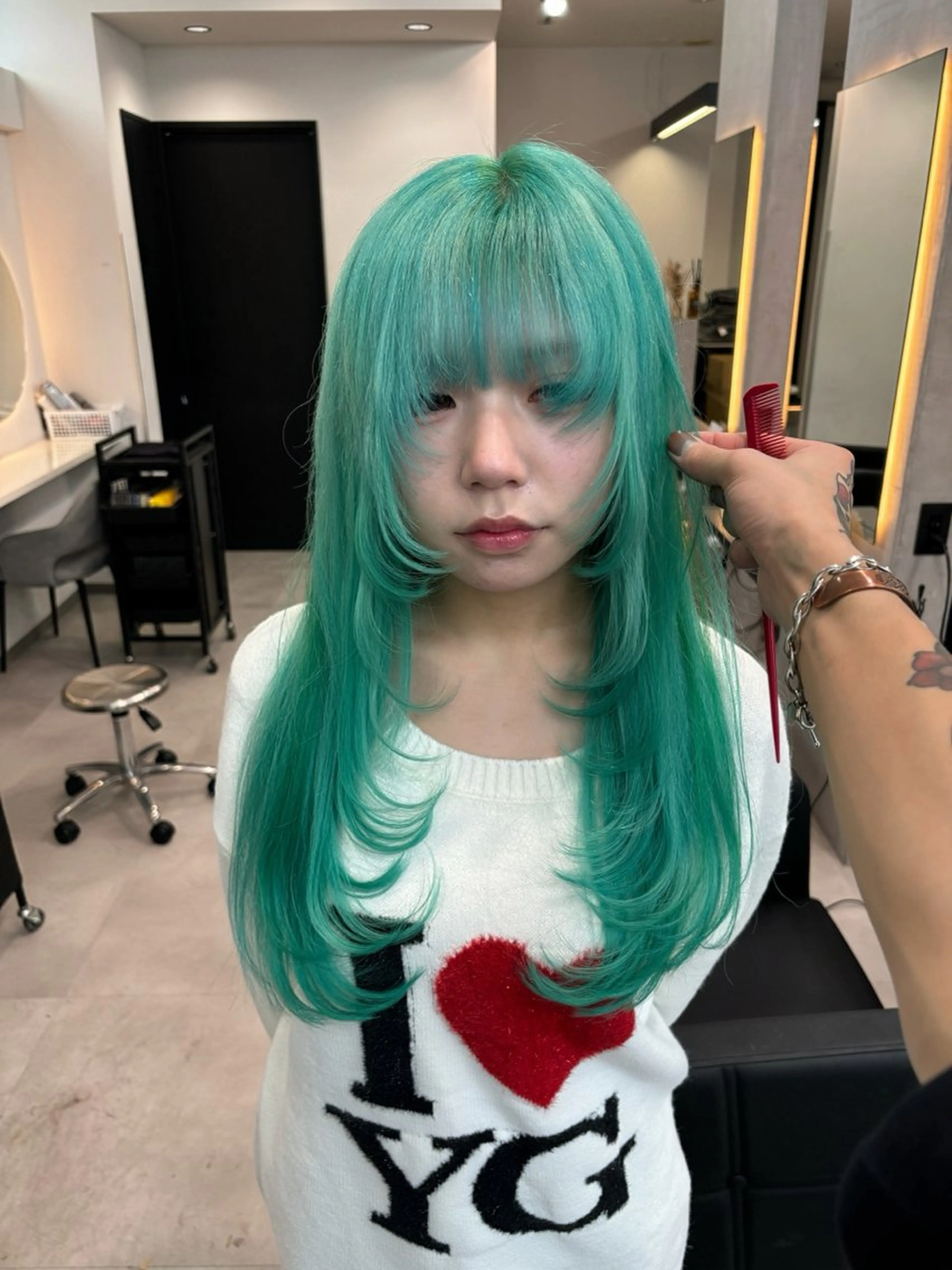 [他ではもう付けられない✨福岡最高毛質]3㎜シールエクステ50枚+馴染ませカット無料の写真