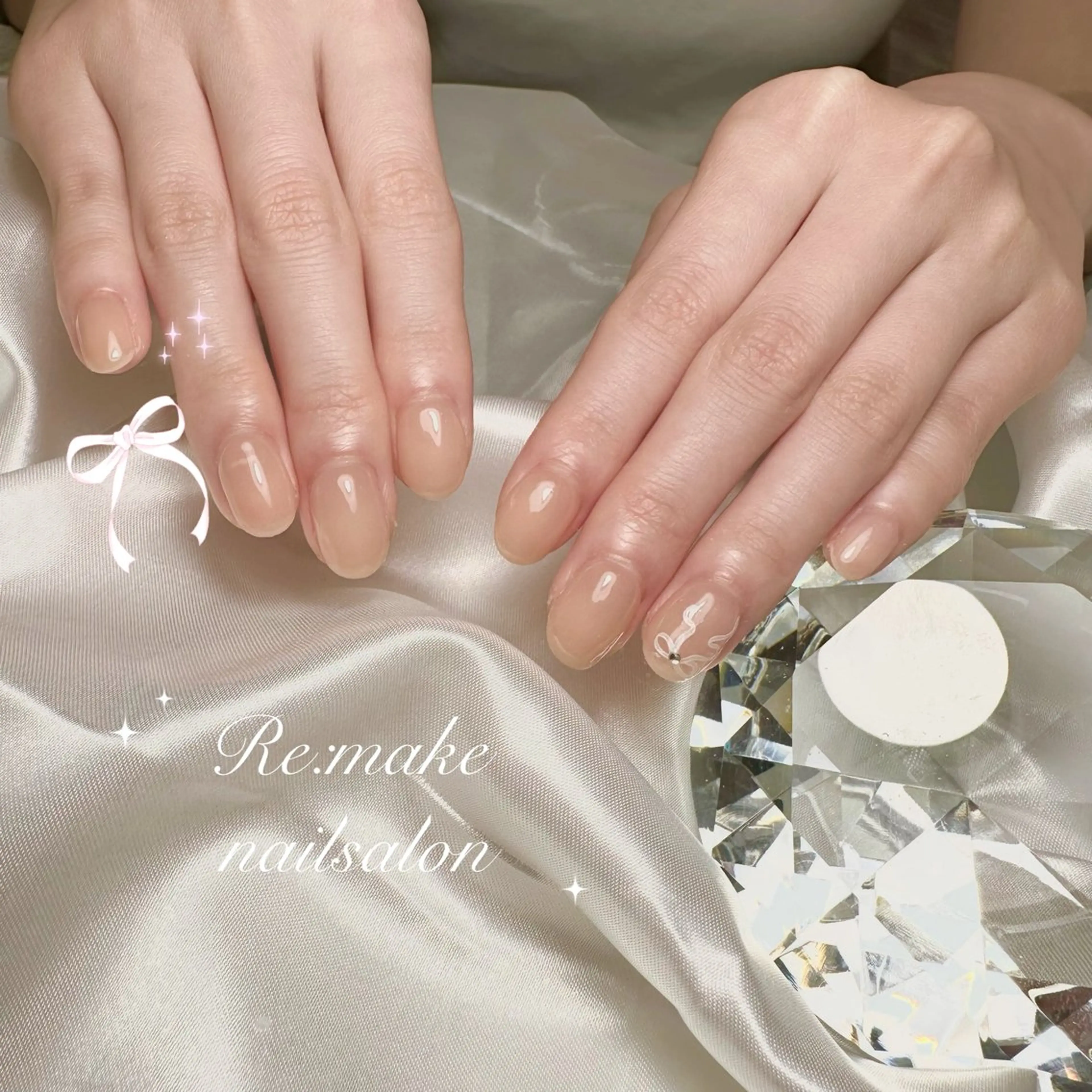 ネイル グラデーション ワンカラーネイル Re:make uranのネイルデザイン