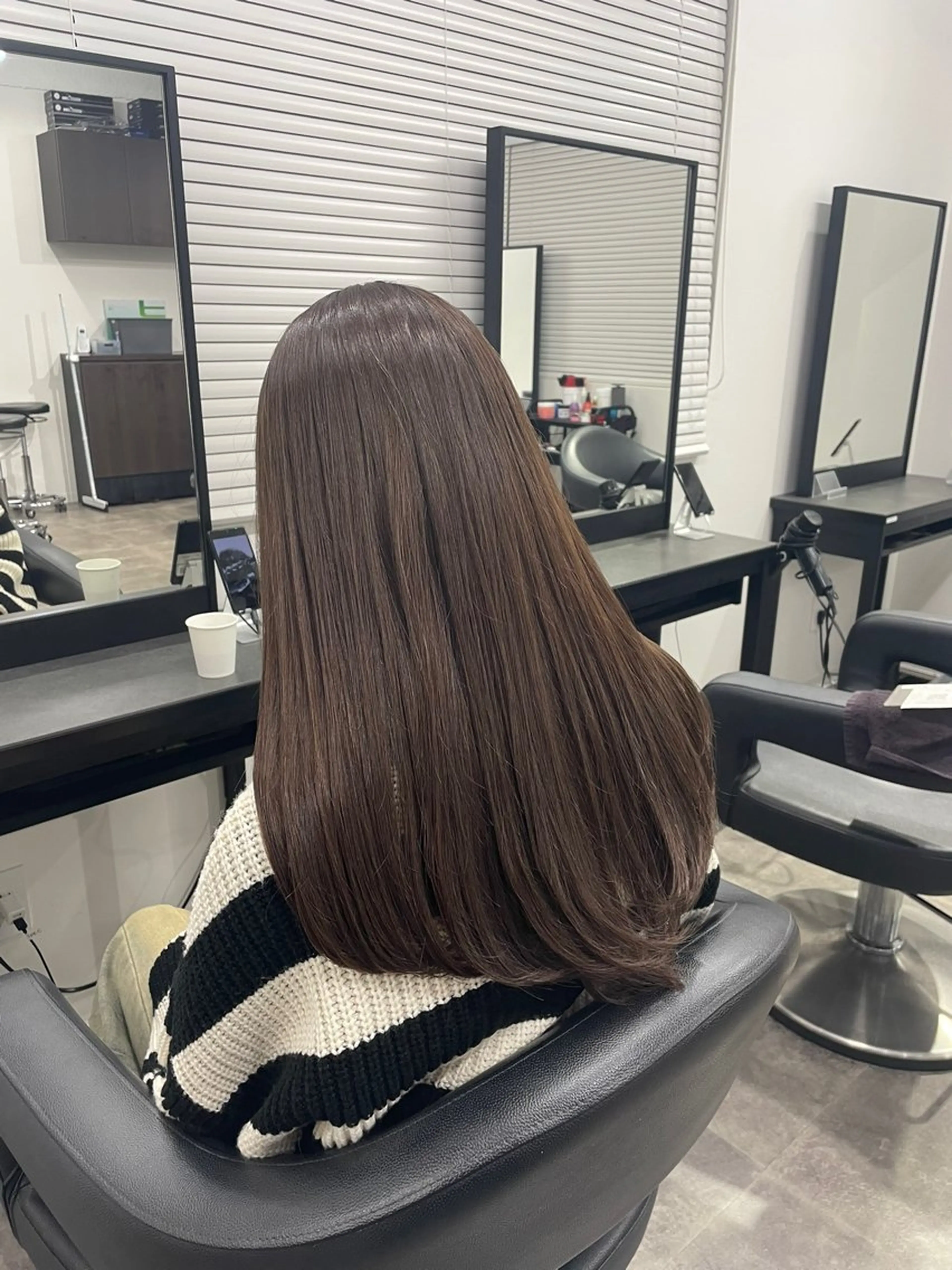 ロング カラー ブリーチ ダブルカラー ブリーチなしカラー 髪質改善 トリートメント 🤍透明感推しカラー 🤍yui‪💞✨のヘアスタイル