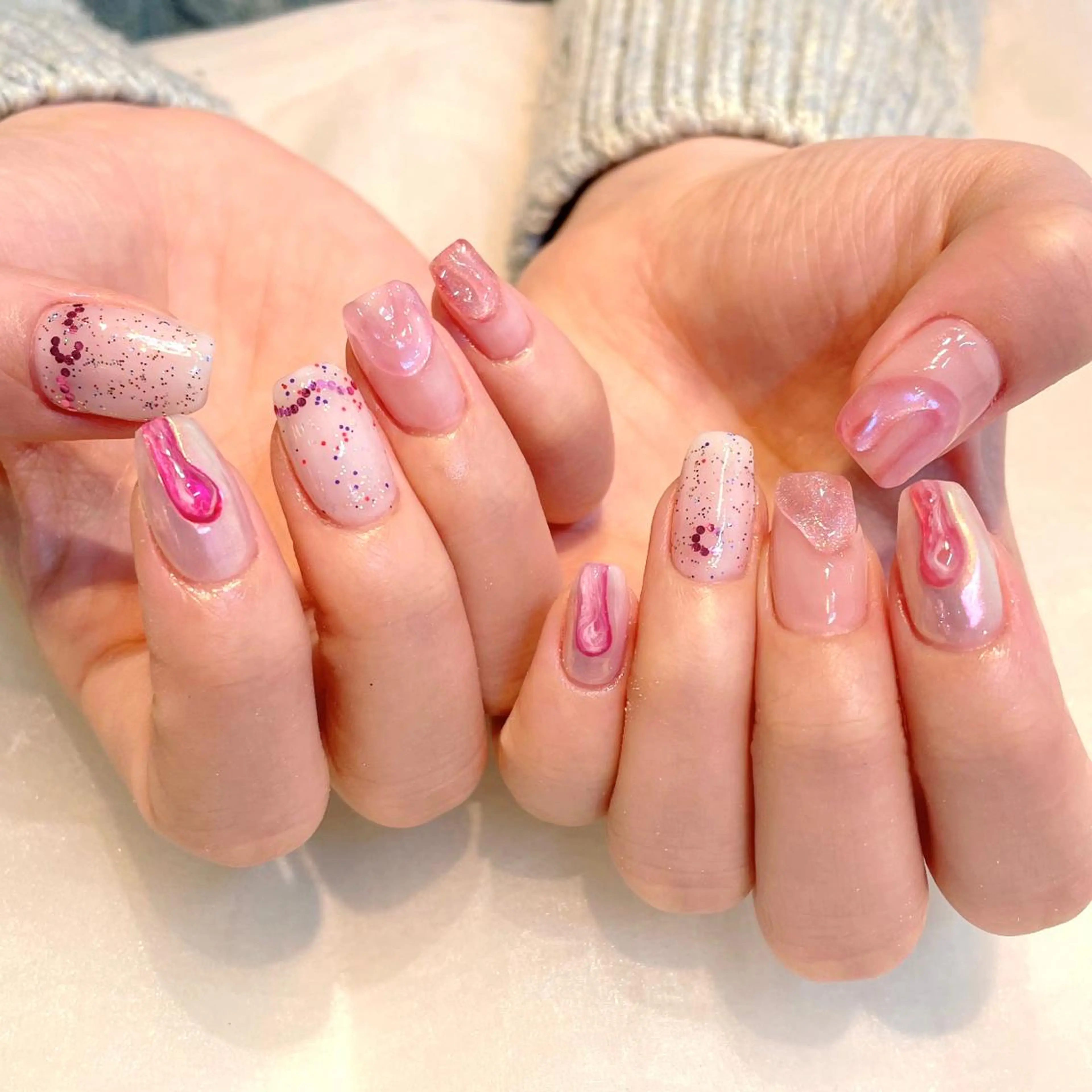 ネイル ハンドネイル 新井 ひなののネイルデザイン