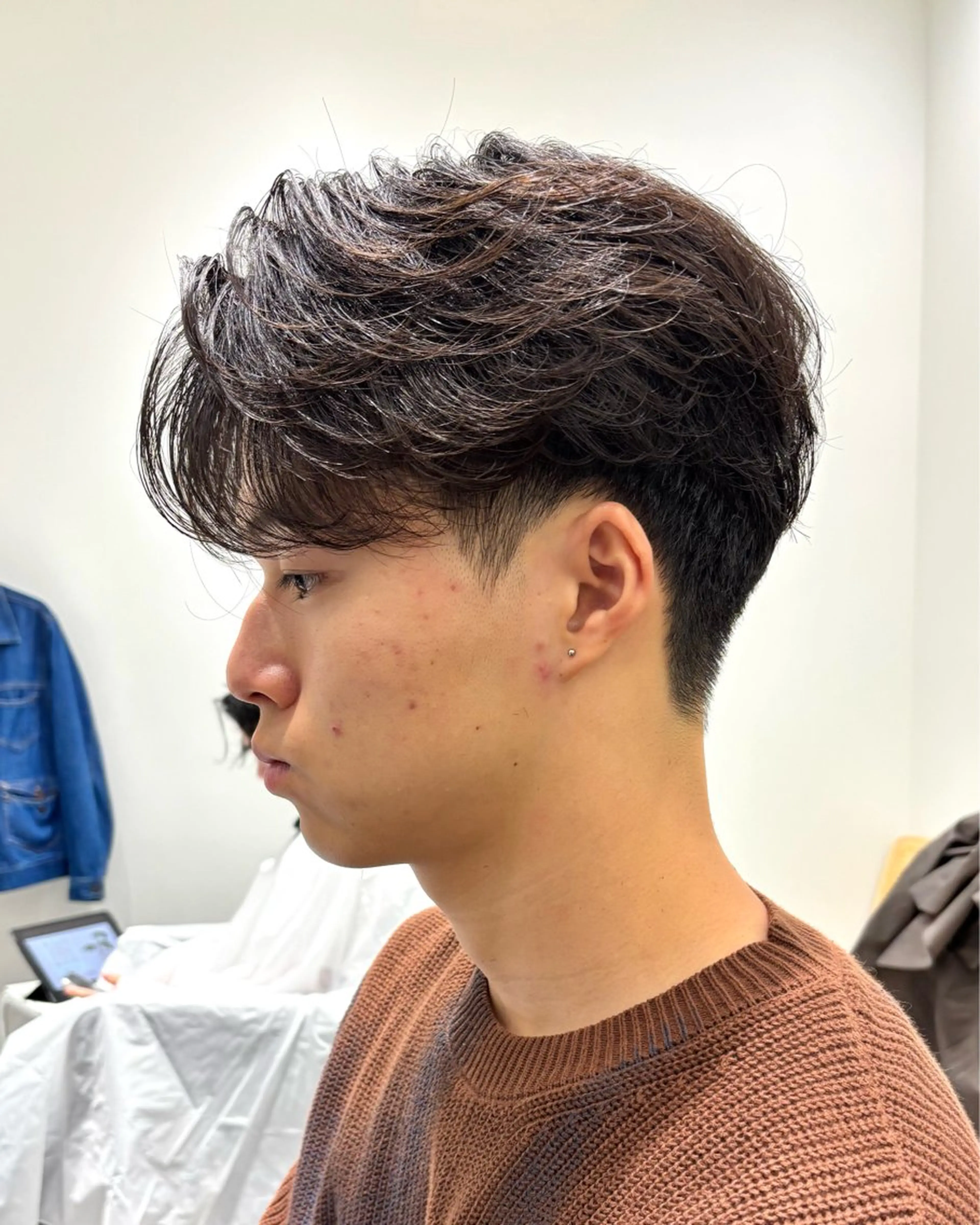 【センターパート・マッシュ限定】骨格補正カット＋ワンカラー  U25の写真