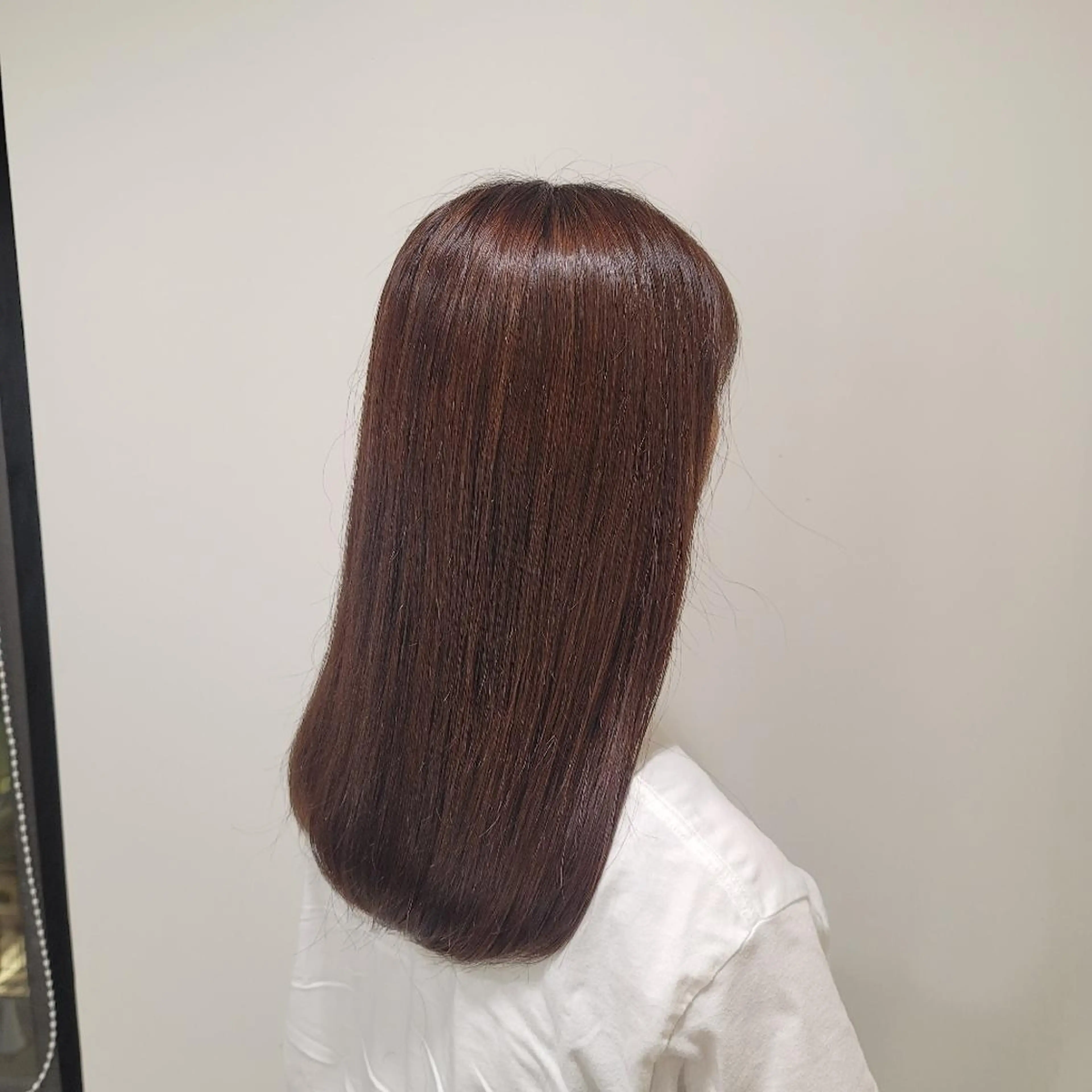 セミロング カラー カットモデル/ セット/宮里心香のヘアスタイル