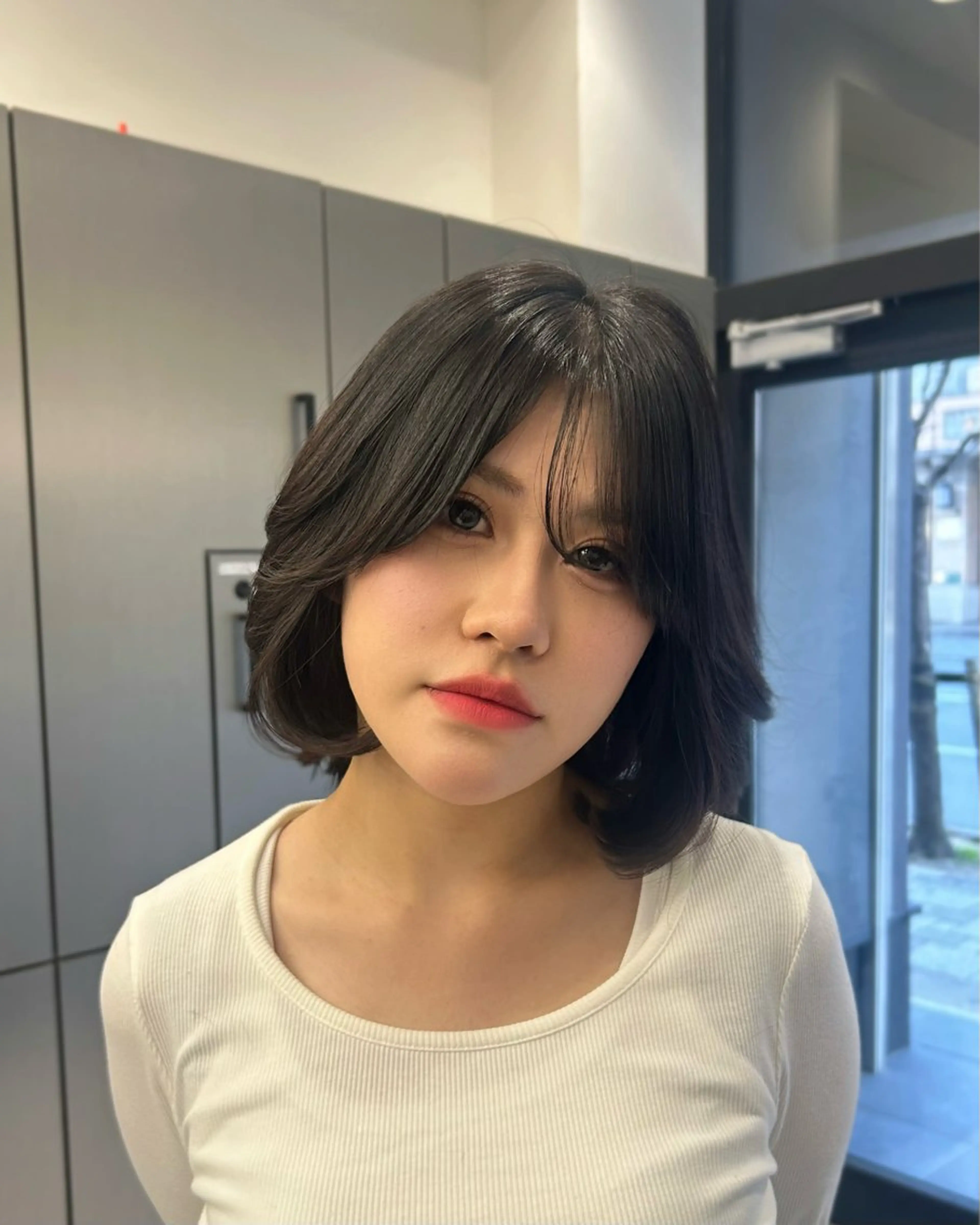 ミディアム ボブ レイヤーカット 大人レイヤー/艶美髪 🇺🇸TOMONAのヘアスタイル