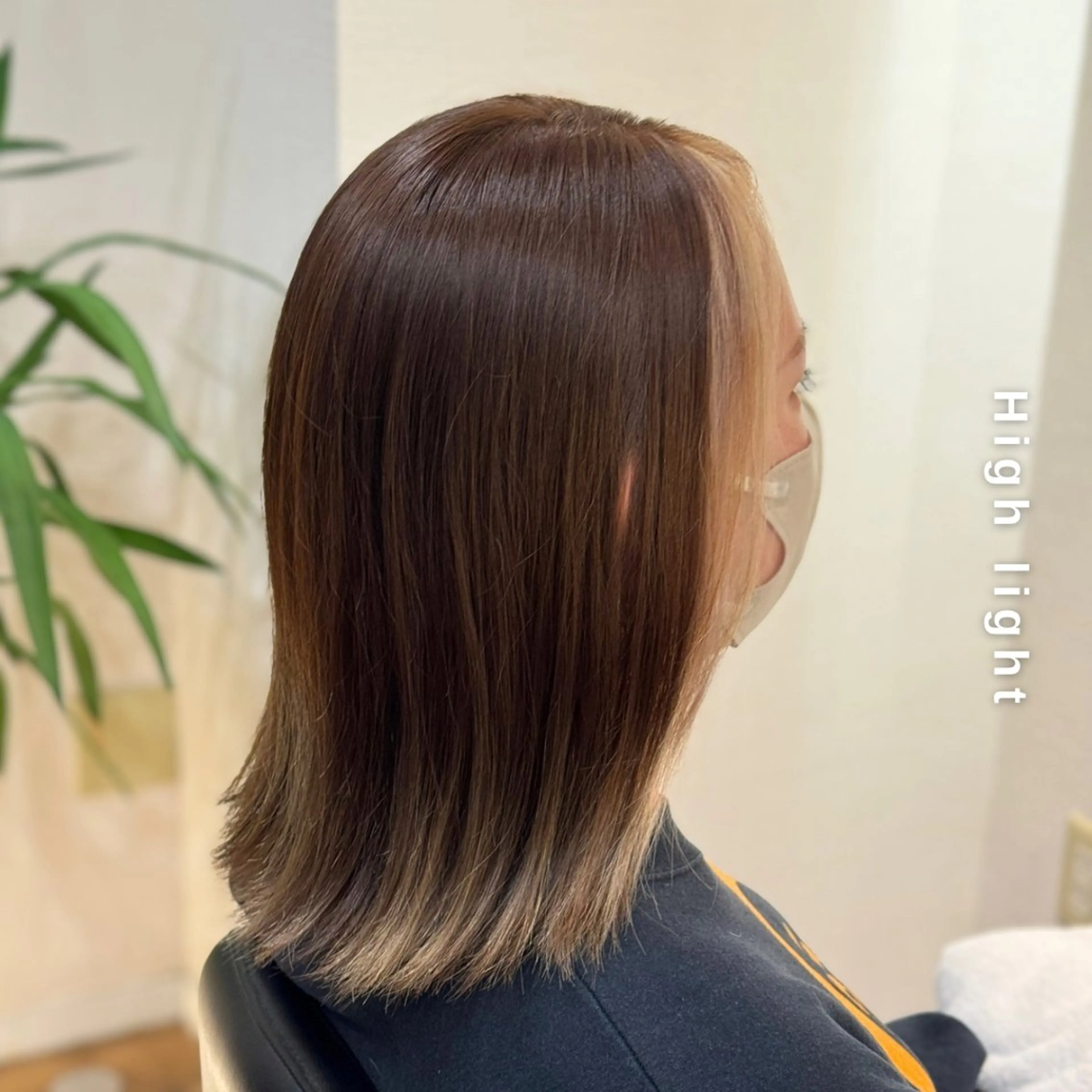 セミロング カラー ベージュカラー ハイライトカラー ハイライト ヘアカラー トリートメント ヘアセット Hair&Make newer所属・しんのすけ /モデルさん募集中のヘアスタイル