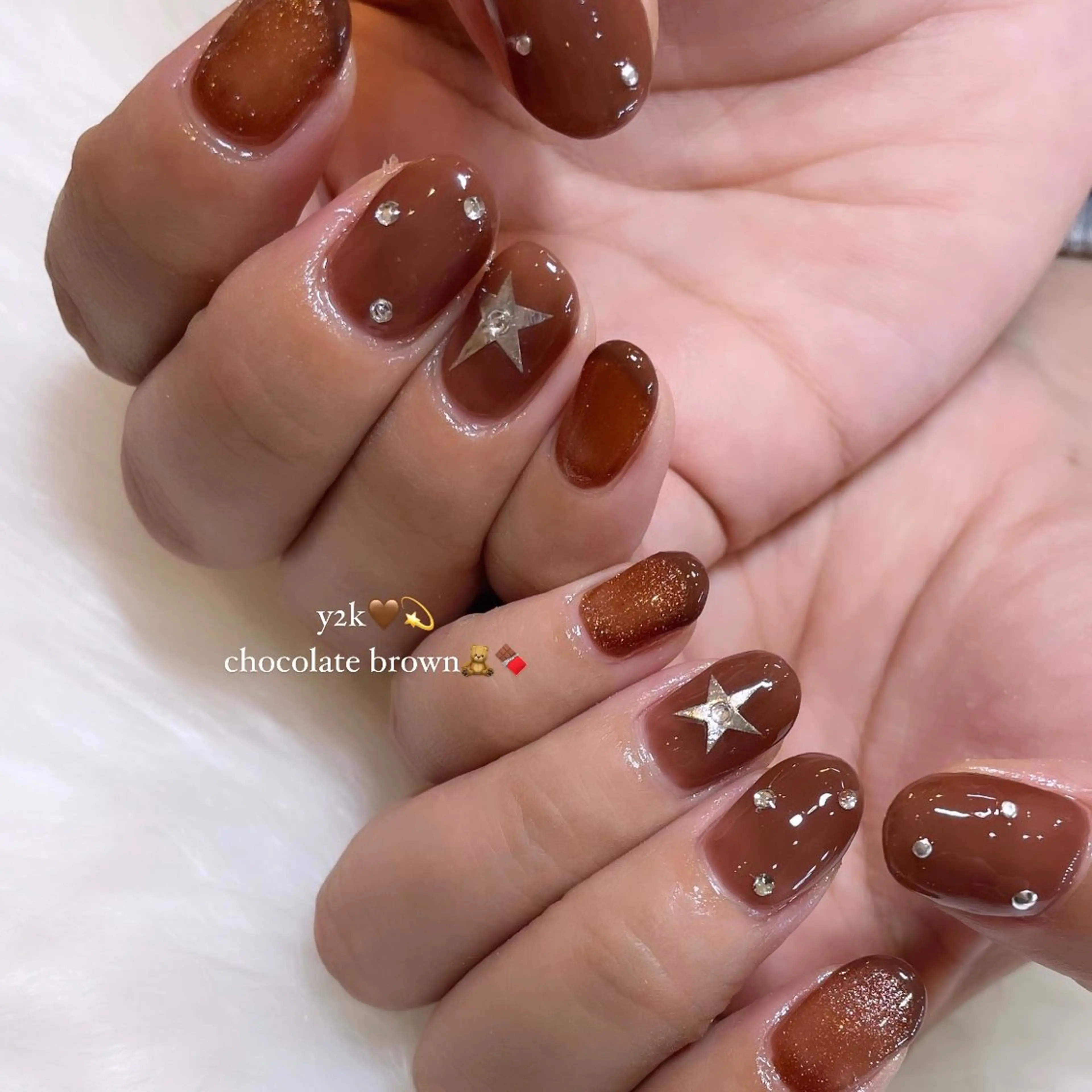 ネイル ブラウン Nail Salon Gummi.のネイルデザイン
