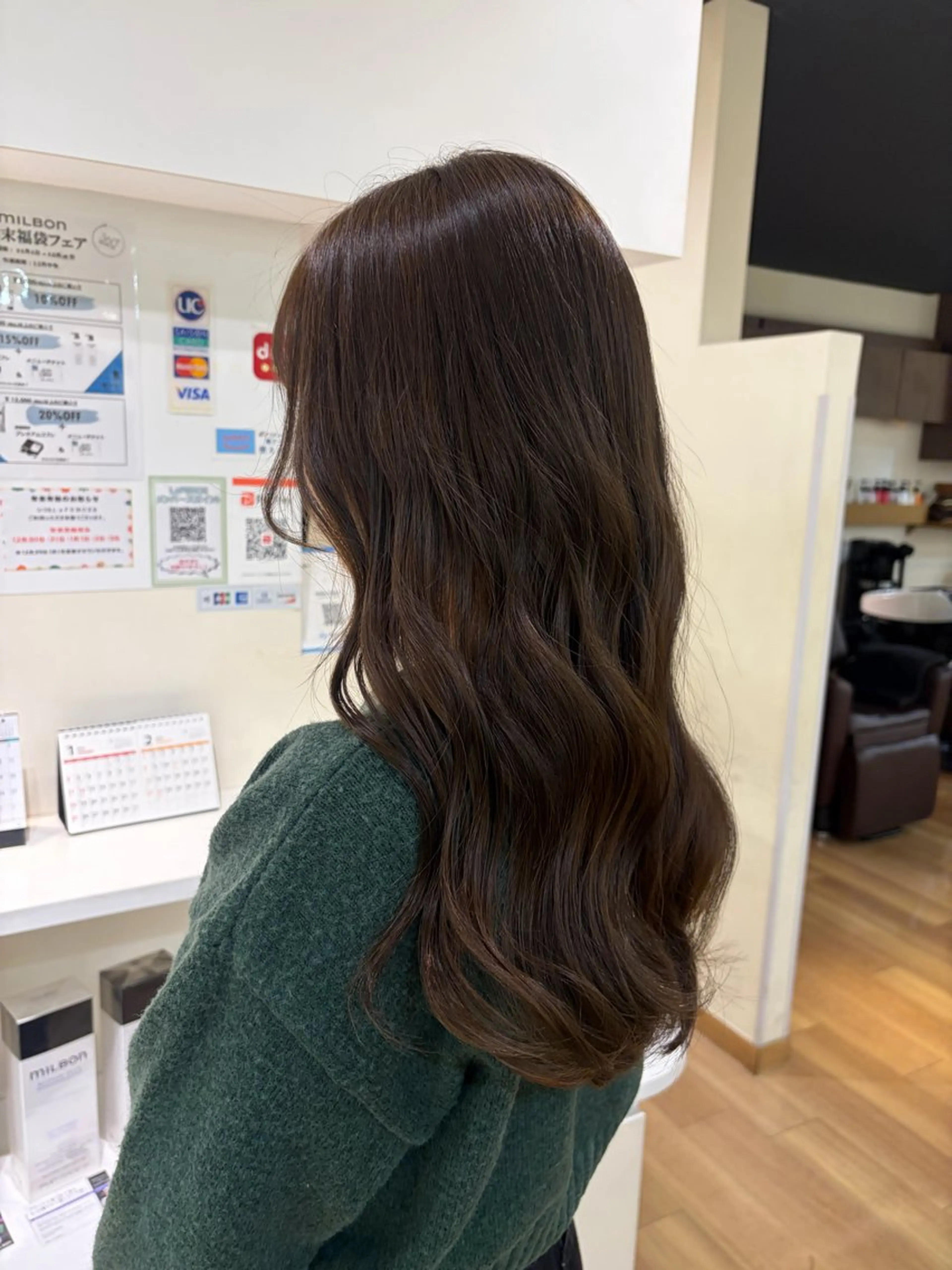 ロング カラー ベージュカラー ヘアカラー 🫧似合わせ カラー /縮毛矯正🎀みずきのヘアスタイル