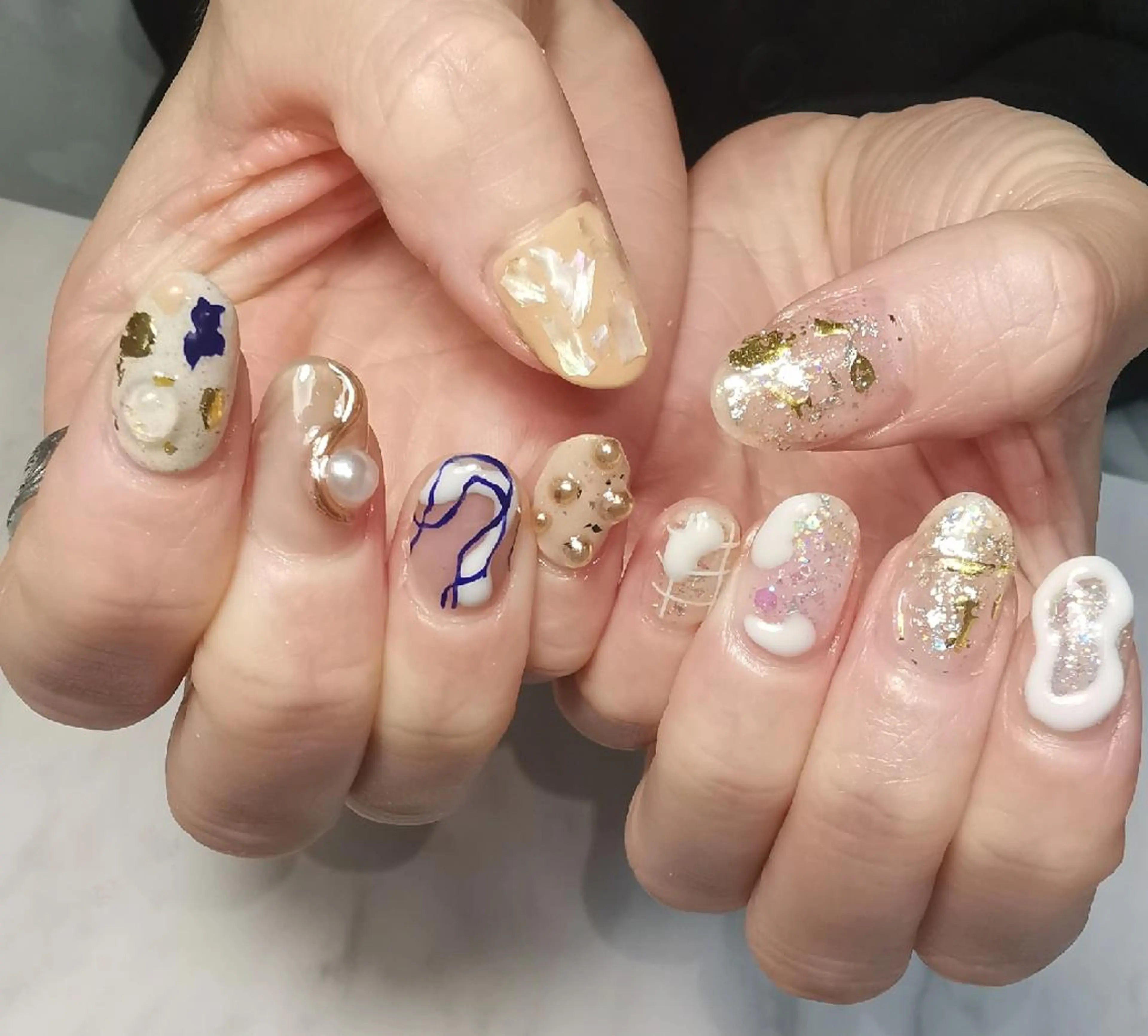 ネイル ニュアンスネイル ハンドネイル reve あやののネイルデザイン